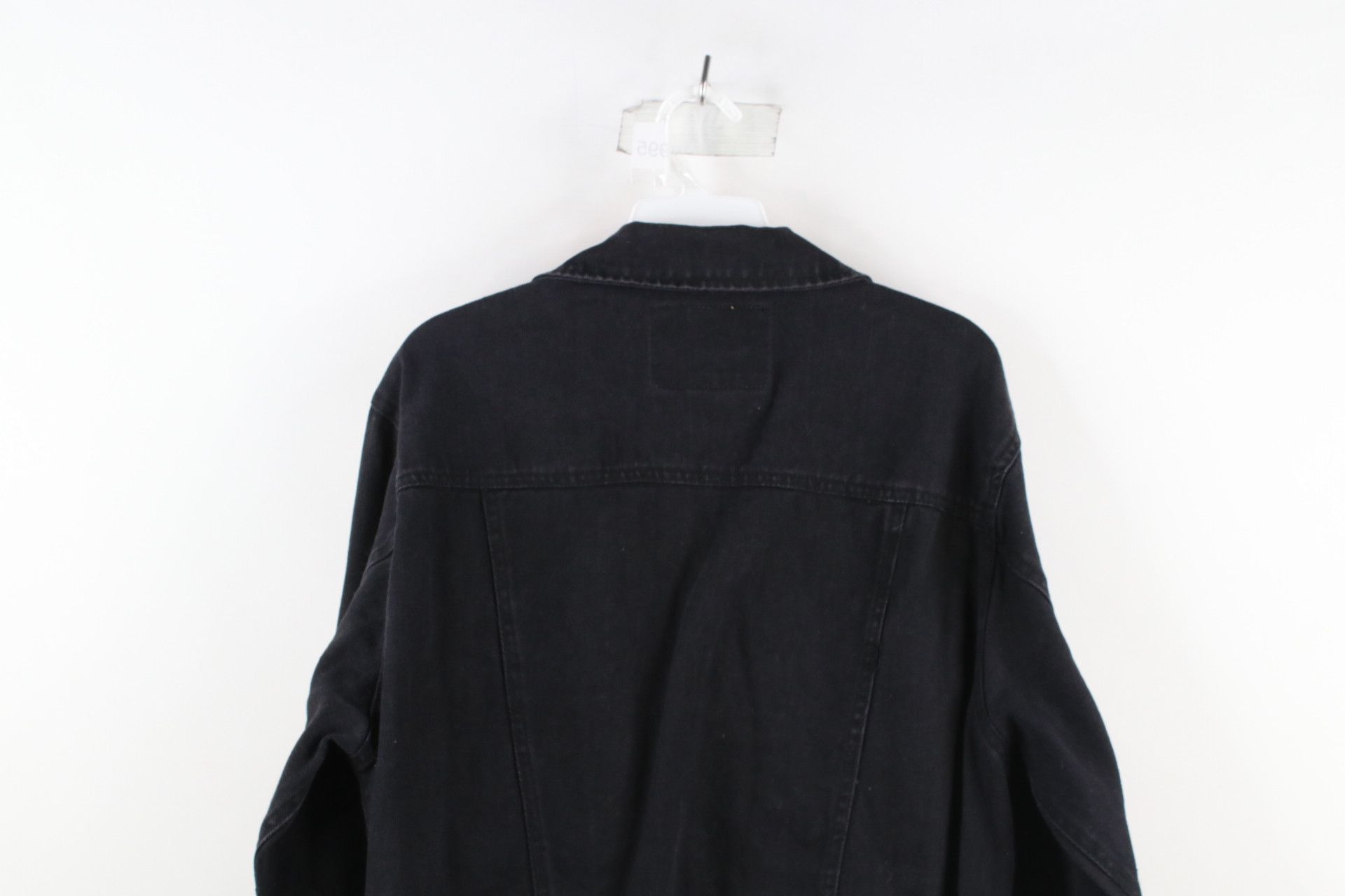 Vintage Vintage 90s Streetwear Faded Denim Jean Trucker Jacket Black Size US S / EU 44-46 / 1 - 11 Thumbnail