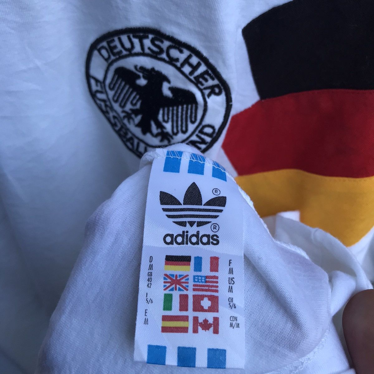 Adidas Vintage ADIDAS Germany jersey tee Size US L / EU 52-54 / 3 - 6 Thumbnail