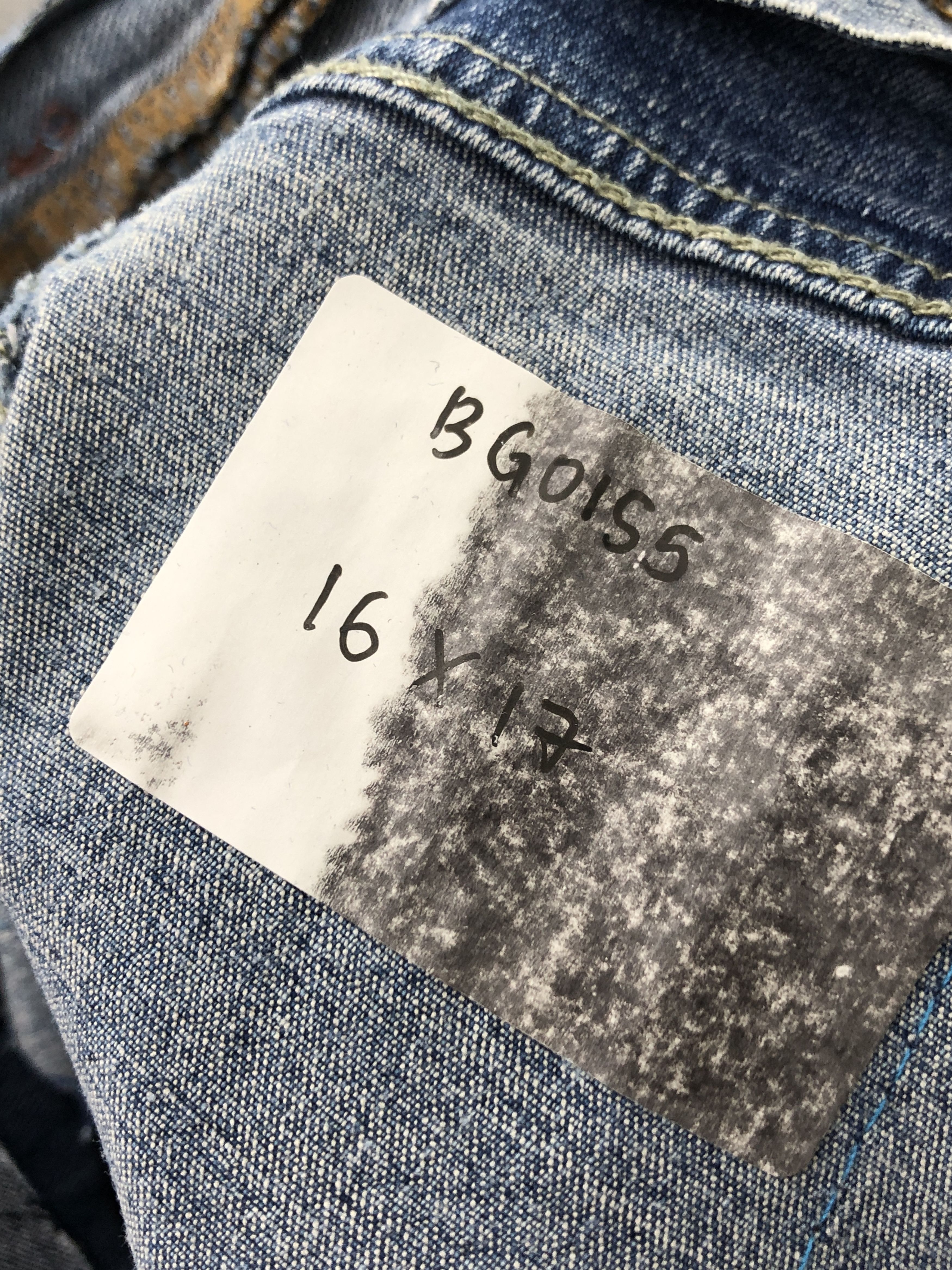 Japanese Brand Vintage Japanese Brand Jeans Upcycle Totebag BG0155 Size ONE SIZE - 8 Thumbnail