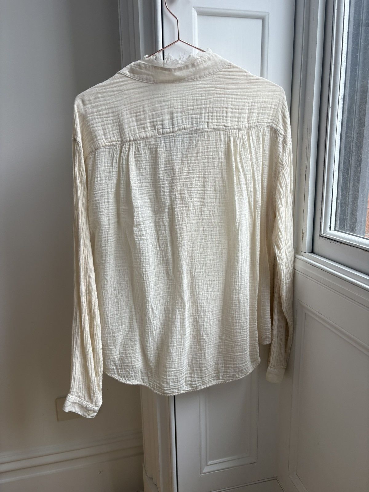 Other Classic Raw Collared Raquel Allegra Button Up Small Blouse Size S / US 4 / IT 40 - 6 Thumbnail