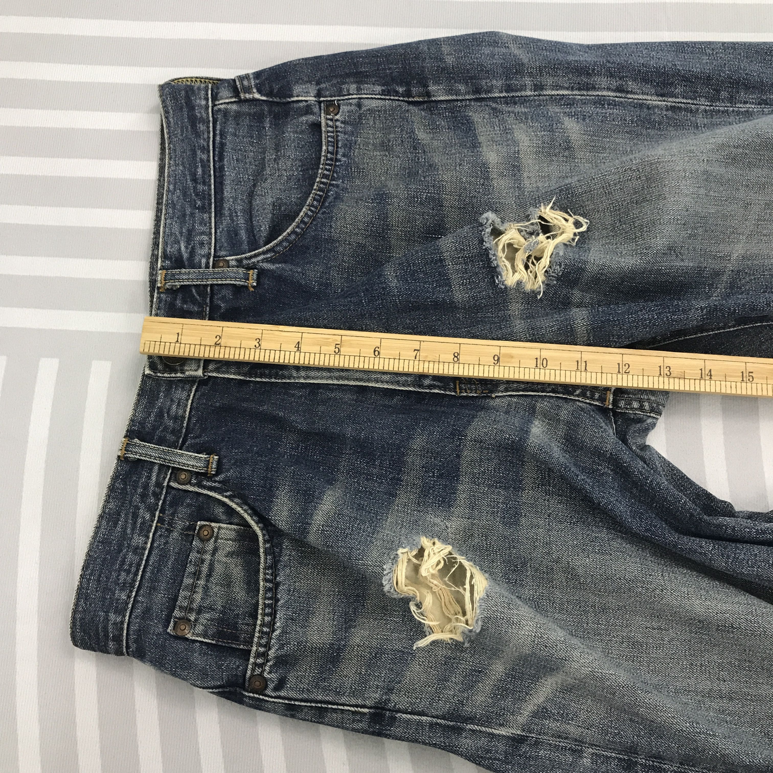 Edwin × Vintage Vintage Edwin Japan Distressed Denim jeans pants Size US 30 / EU 46 - 8 Thumbnail
