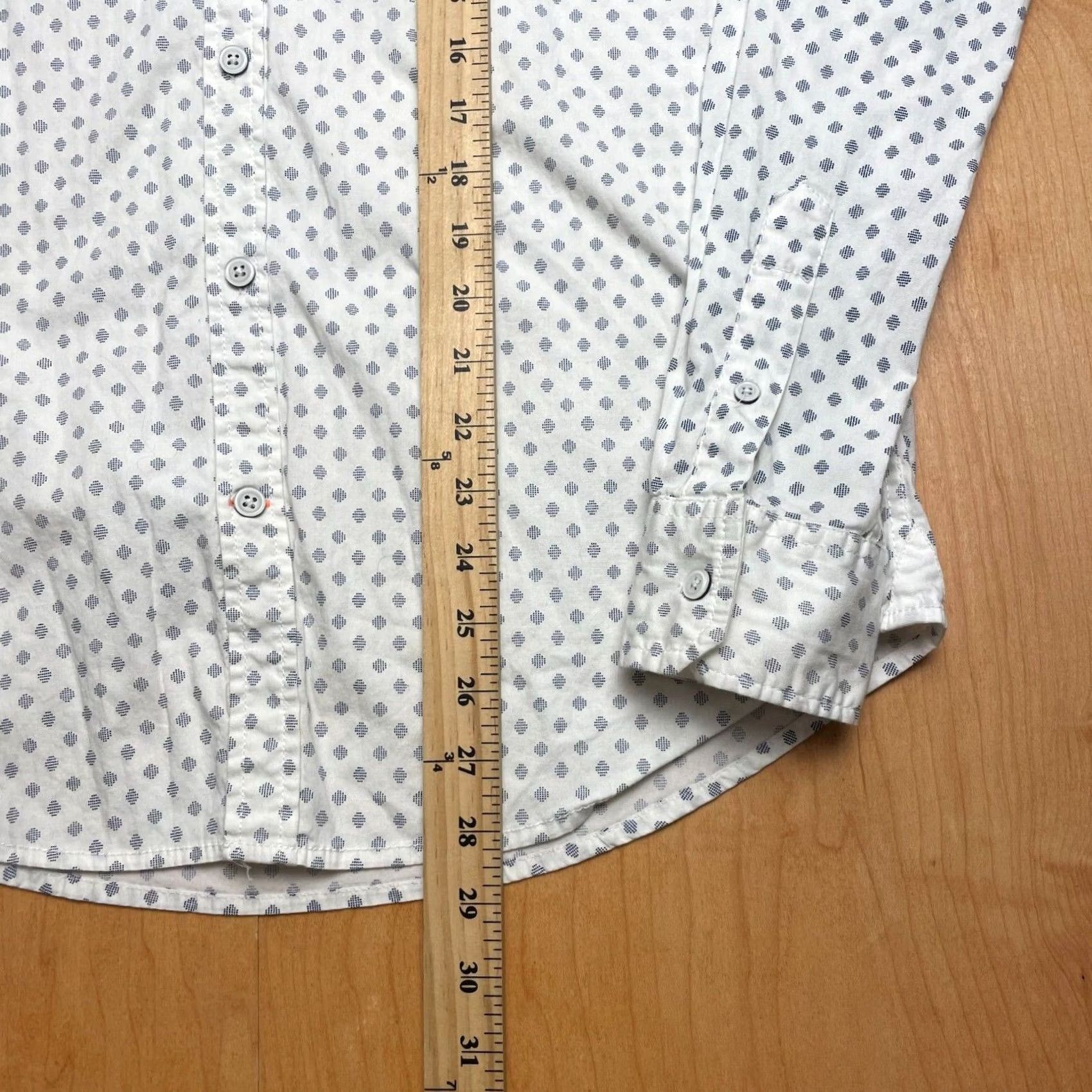 Alexander Julian Alexander Julian Shirt Mens M White Pattern Long Sleeve Button Collared Size US M / EU 48-50 / 2 - 7 Thumbnail