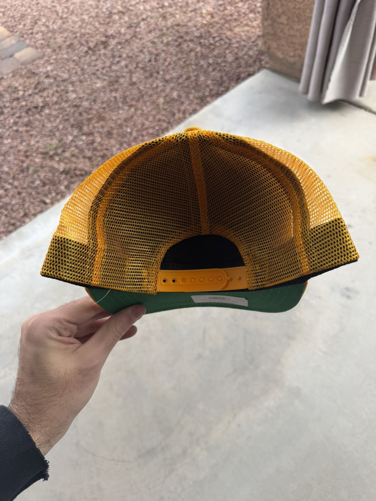 Rhude Rhude Premium Cigars Trucker Hat Yellow / White – Brand New Size ONE SIZE - 6 Thumbnail