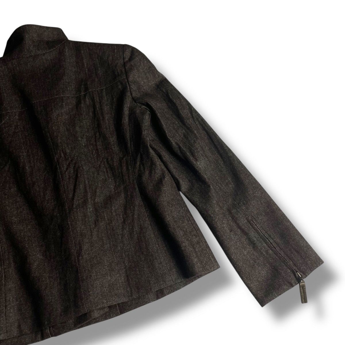 Krizia Uomo 🇯🇵 KRIZIA SHEEPSKIN COLLAR WOOL BLEND JACKET Size US XS / EU 42 / 0 - 13 Thumbnail