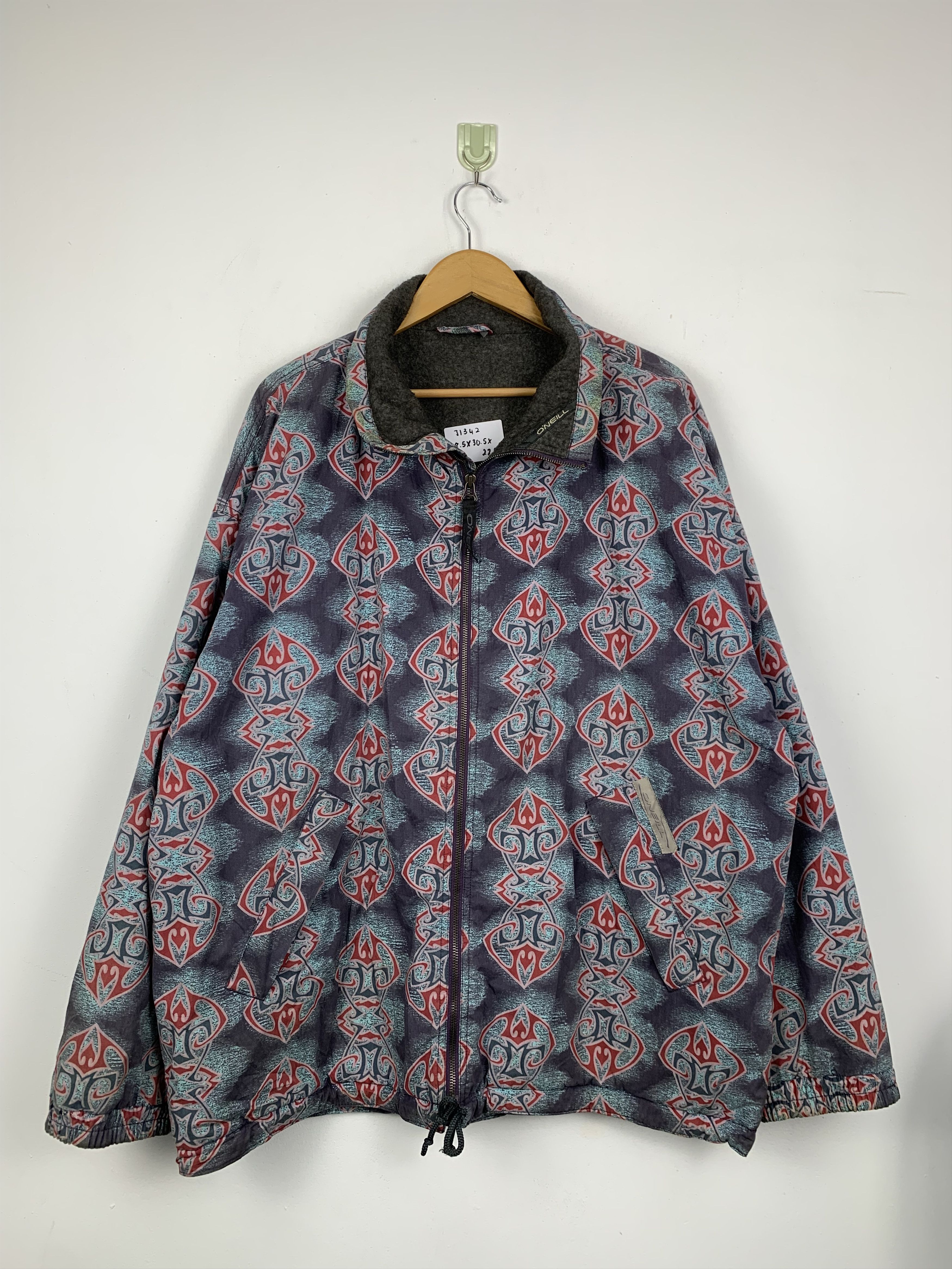 O'Neill Vintage 90s Oneill Surfing Graphic Jacket J1342 Size US L / EU 52-54 / 3 - 1 Thumbnail