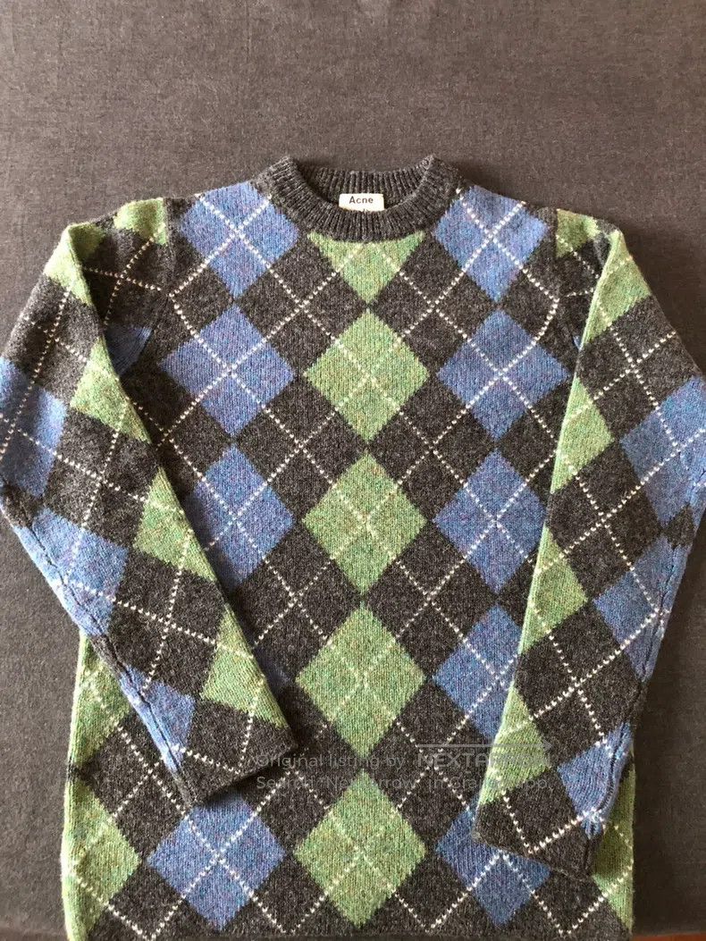 Acne Studios Acne Studios Gingham Knit Sweater Size US M / EU 48-50 / 2 - 1 Thumbnail