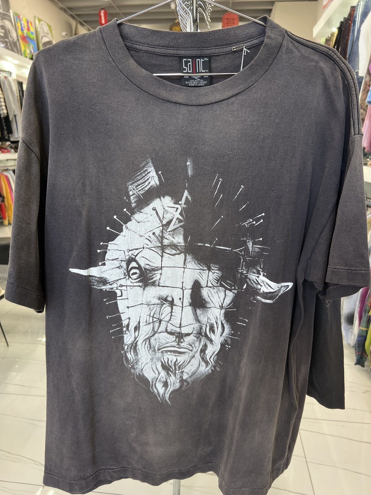 Saint Michael Saint Michael Go To Hell Vintage Effect Tee Size US XL / EU 56 / 4 - 1 Thumbnail