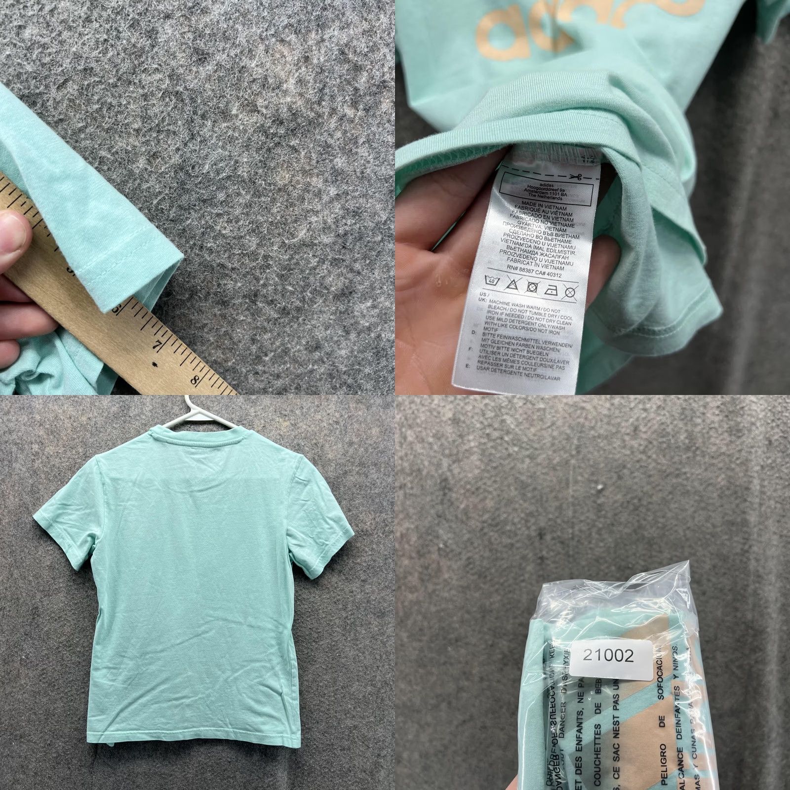 Adidas Adidas Shirt Women Small Blue Athletic Crewneck Trefoil Logo Ladies Tee Size S / US 4 / IT 40 - 8 Thumbnail