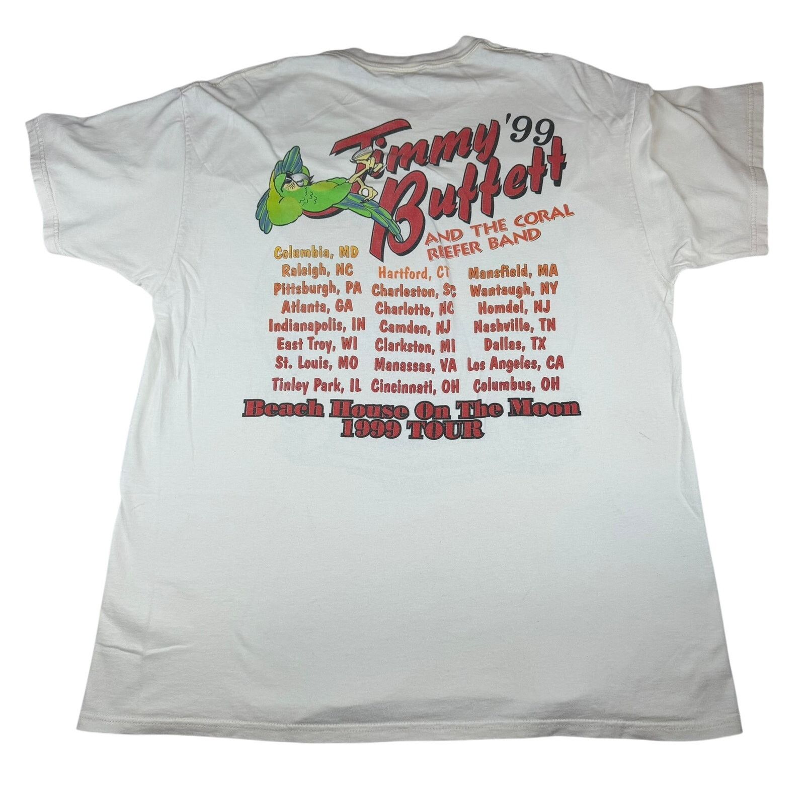 Delta Vintage Jimmy Buffett Summer 99 Tour T-Shirt XL Size US XL / EU 56 / 4 - 2 Thumbnail