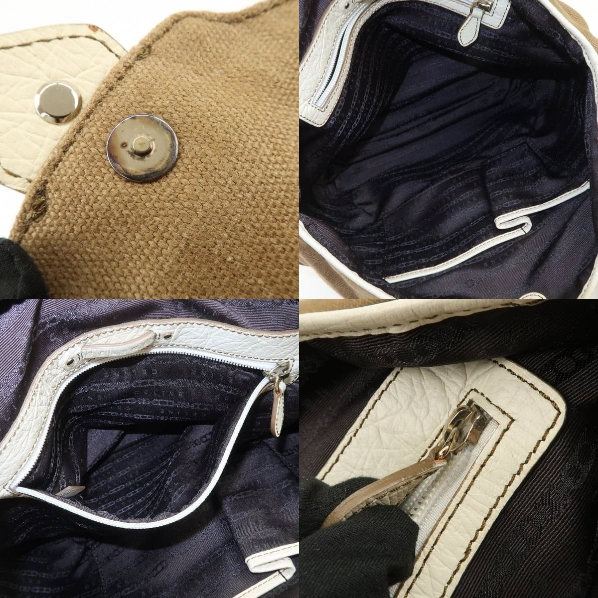 Celine Celine Macadam Canvas & Leather Shoulder Bag Brown Size ONE SIZE - 7 Thumbnail