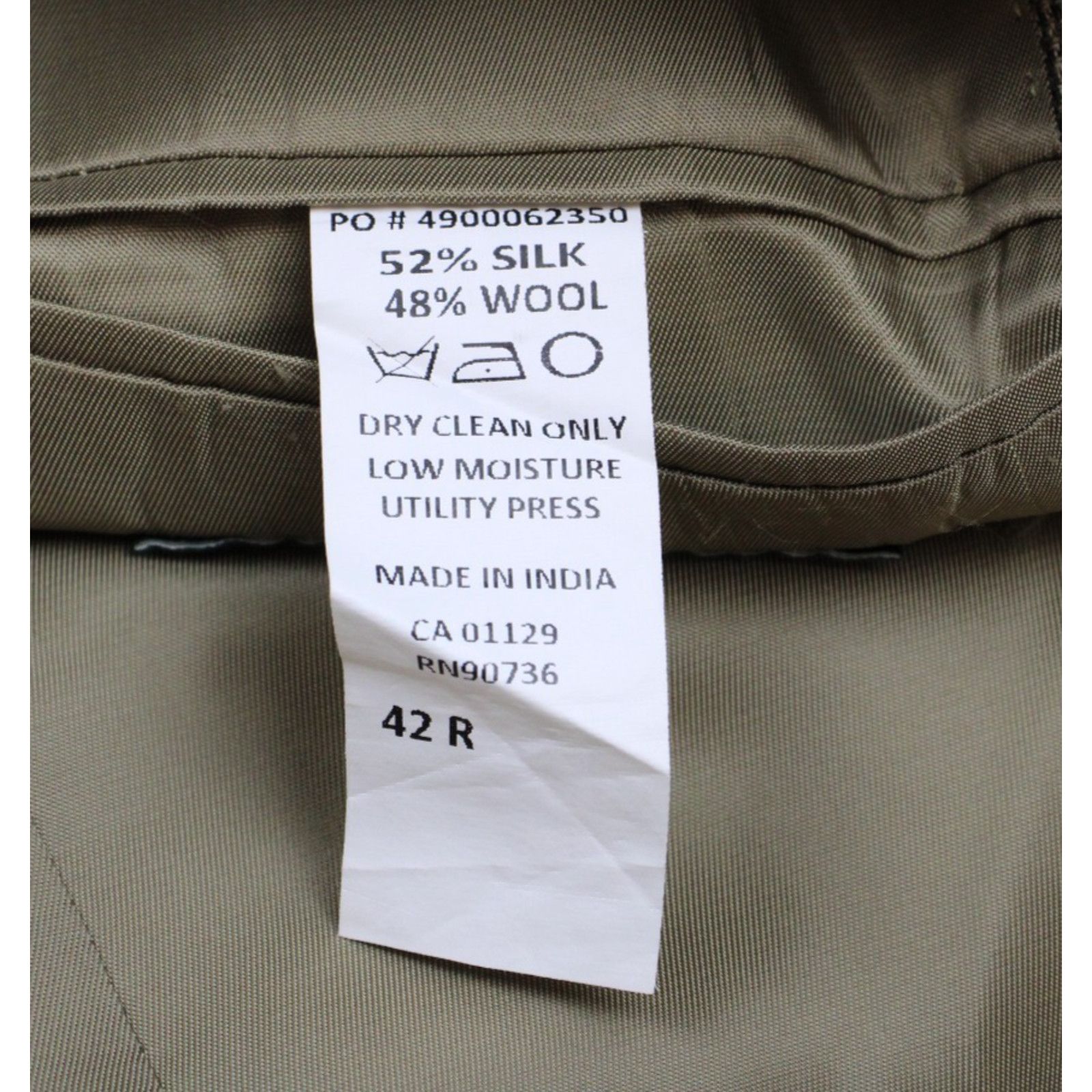 Lauren Ralph Lauren Lauren Ralph Lauren Blazer Men 42R Houndstooth Silk Wool Size 42R - 6 Thumbnail