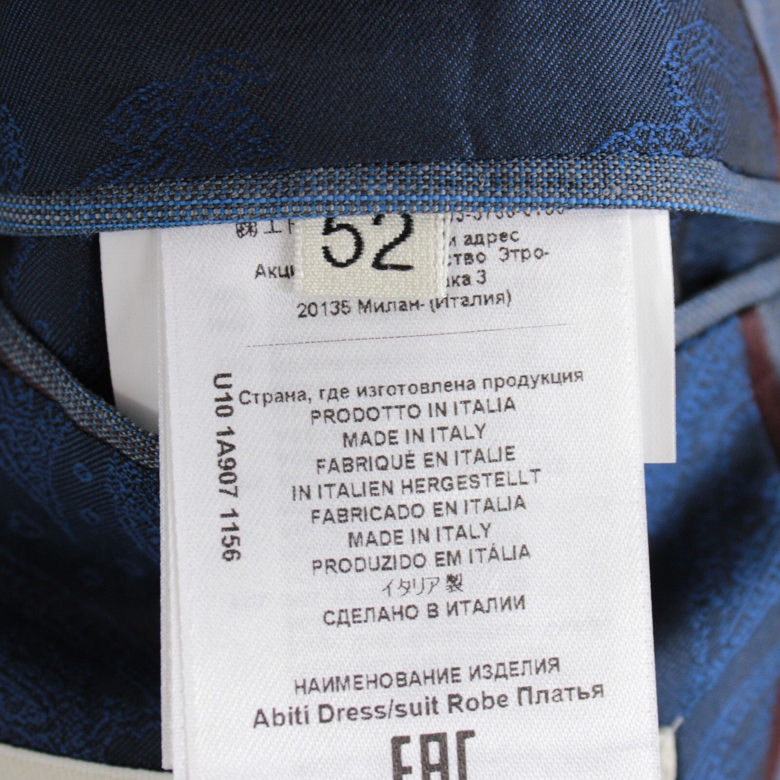 Etro ETRO Suit Size US 42 Regular in Blue Size 42R - 9 Thumbnail