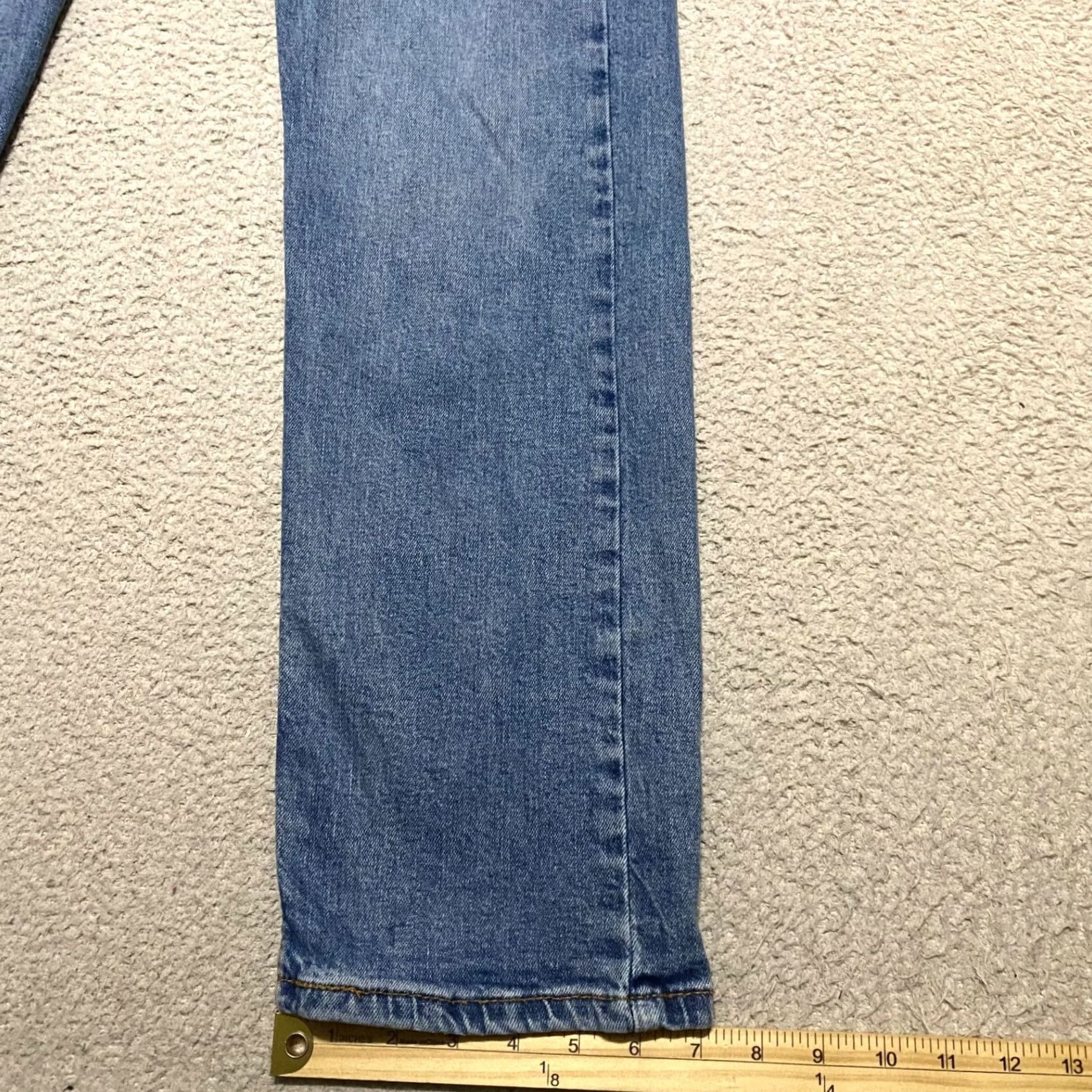 Levi's Levi's 505 Jeans Men 32x32 Blue Denim Medium Wash Straight Rise Mid Levi's 500 Series Regular 5-Pocket Denim Jeans Mens Size US 32 / EU 48 - 5 Thumbnail