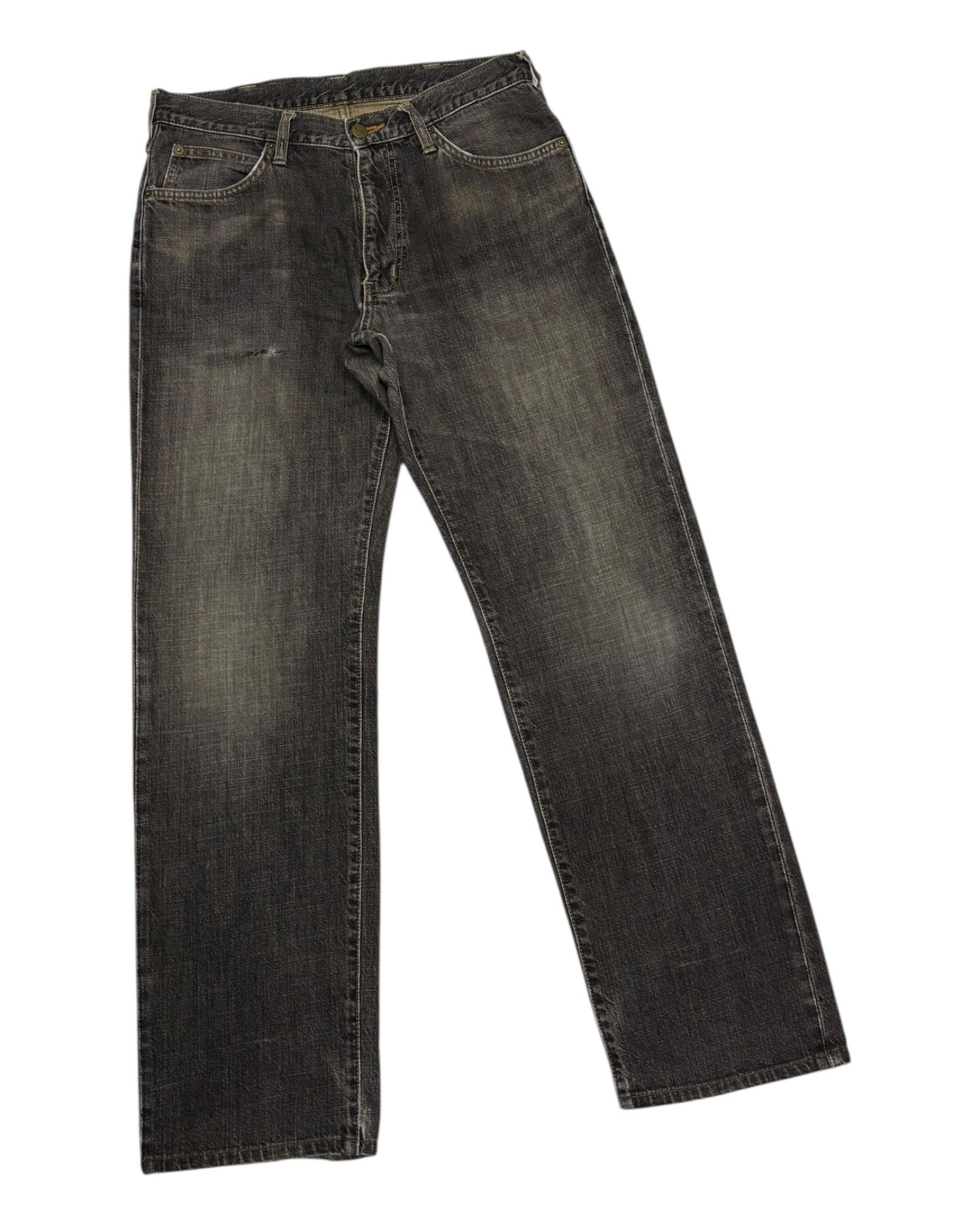 If Six Was Nine Vintage Wrangler Faded Black Loose Fit Jean Size US 32 / EU 48 - 3 Thumbnail