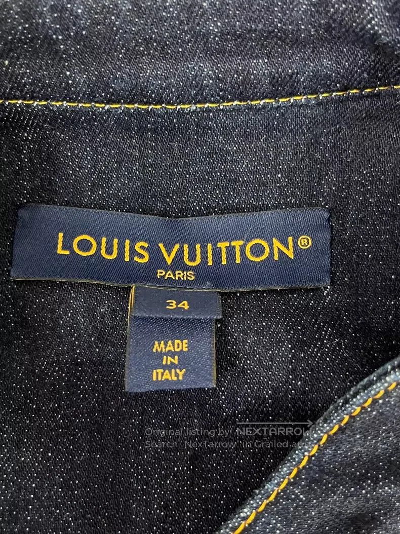 Louis Vuitton Louis Vuitton Patchwork leather denim jacket Size XXS / US 00 / IT 34 - 5 Thumbnail