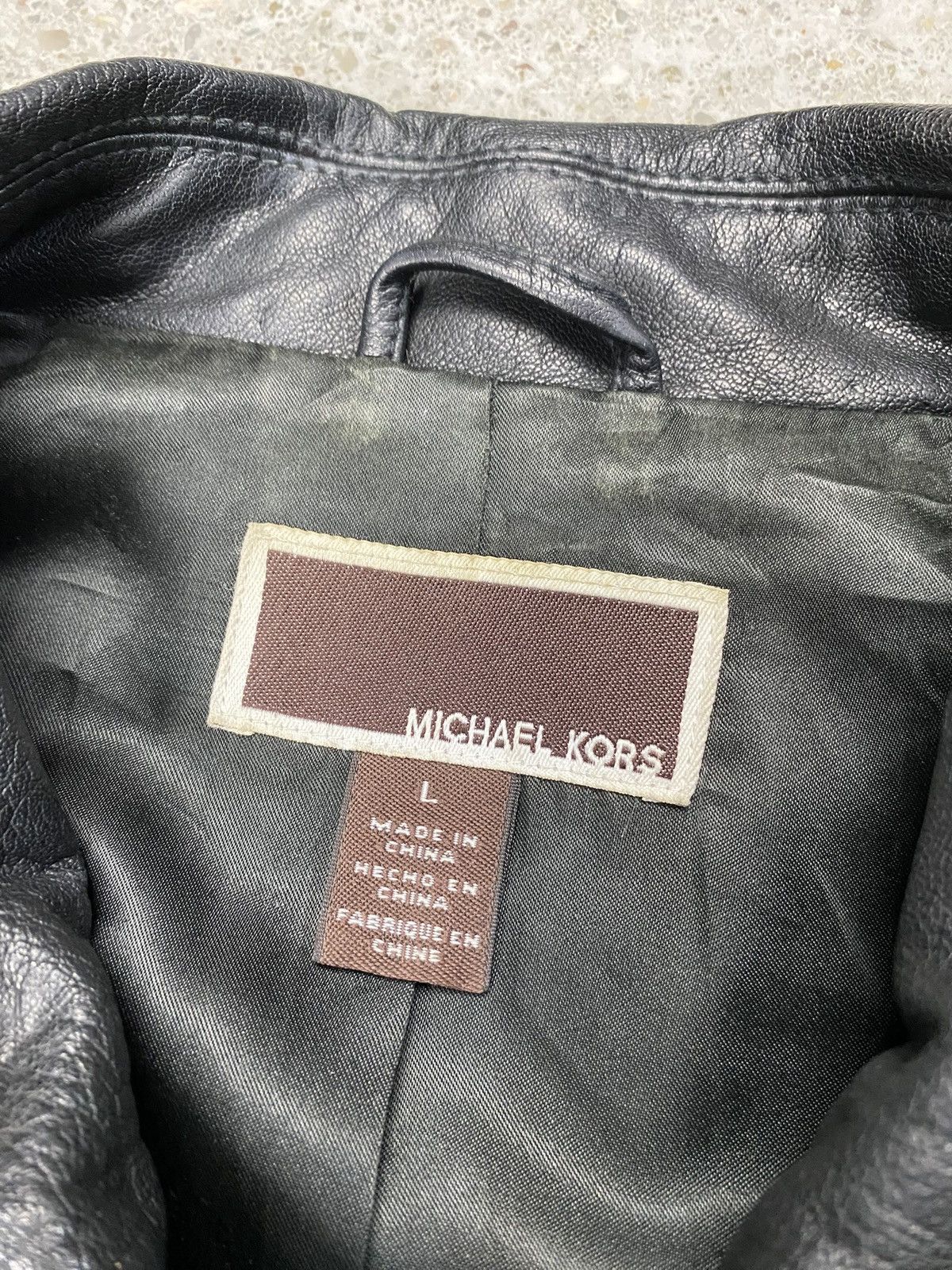 Michael Kors Michael kors leather jacket black Size US L / EU 52-54 / 3 - 6 Thumbnail