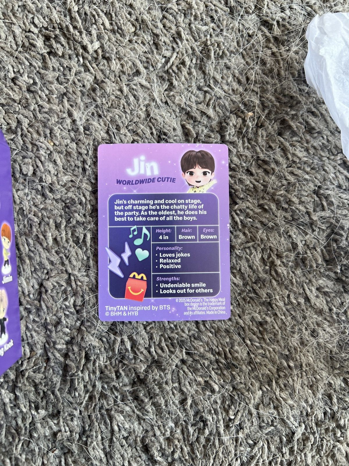 Hypebeast 2025 McDonald’s TinyTAN Jin Figure Size ONE SIZE - 6 Thumbnail