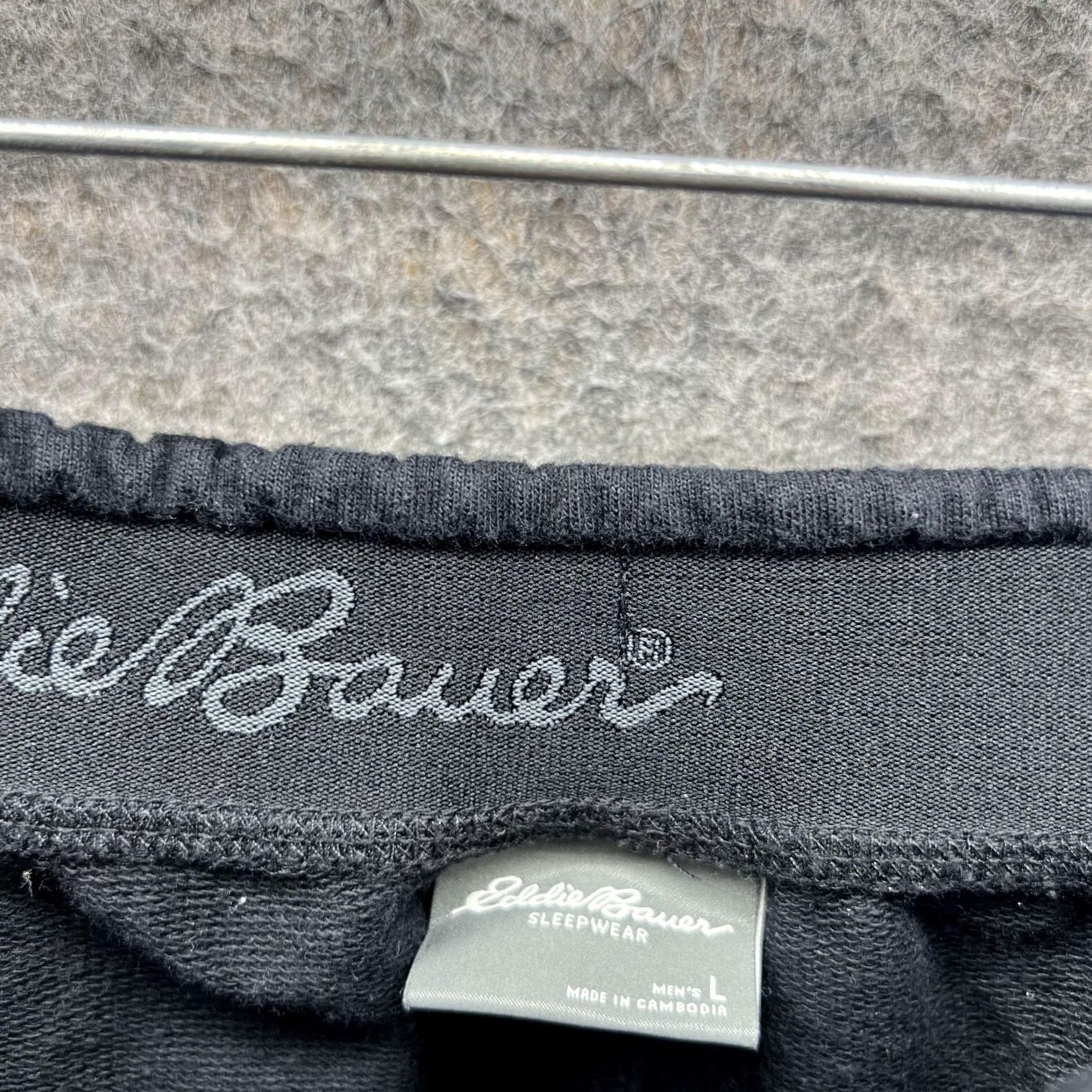 Eddie Bauer VINTAGE? No. Eddie Bauer Sweatpants Men Large Adult Black Size US 33 - 7 Thumbnail