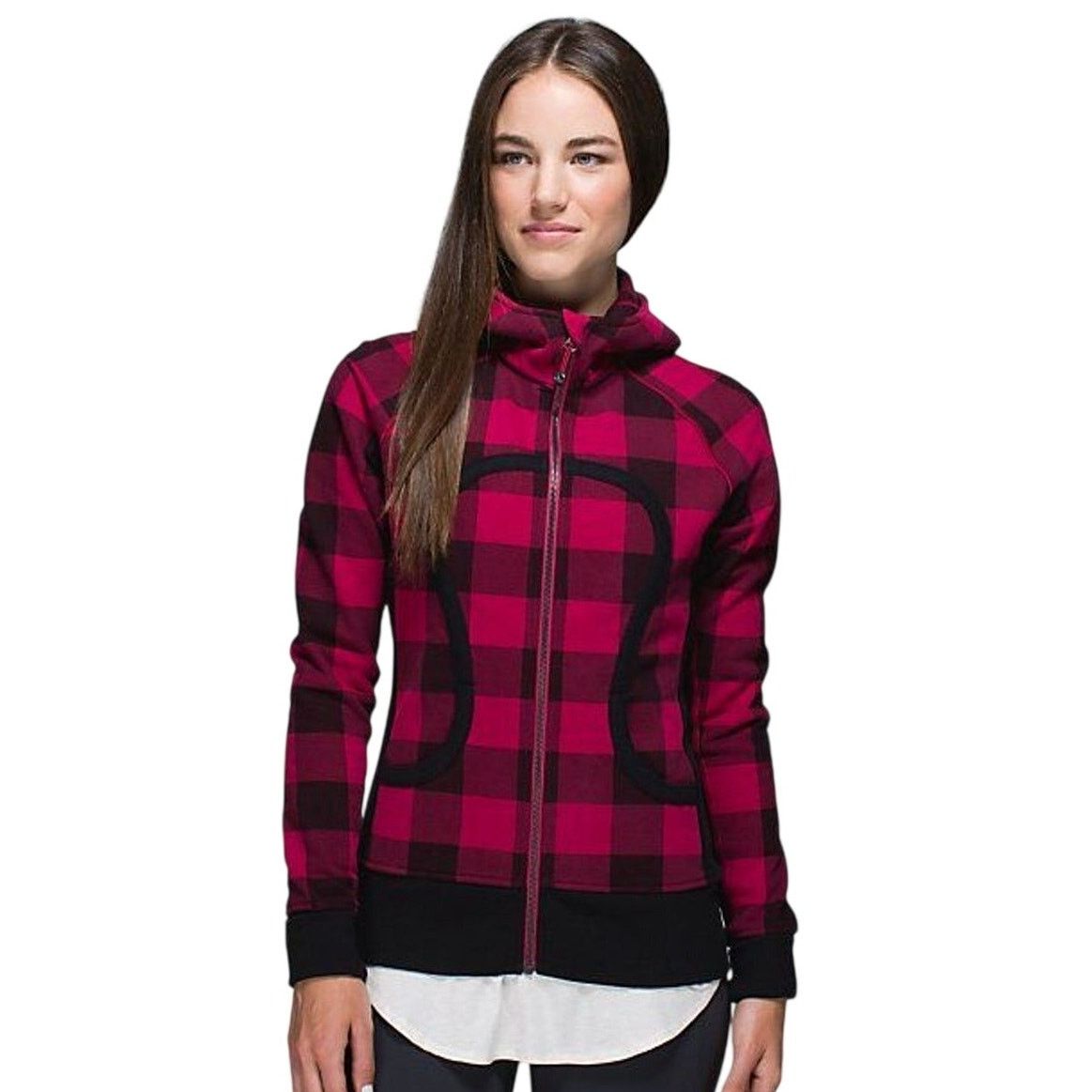 Lululemon Lululemon Scuba Hoodie Size 8 RARE Buffalo Check Red Black Size M / US 6-8 / IT 42-44 - 1 Thumbnail