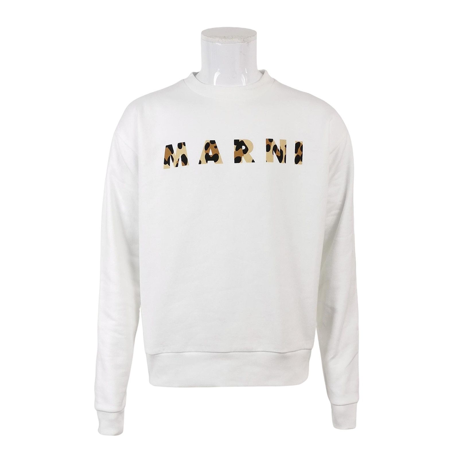 Marni Marni Leopard Logo Sweatshirt 48 Size US M / EU 48-50 / 2 - 1 Thumbnail