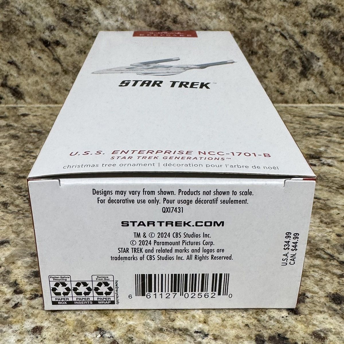Other 2024 Star Trek Generations USS Enterprise NCC-1701B Ornament Size ONE SIZE - 5 Thumbnail