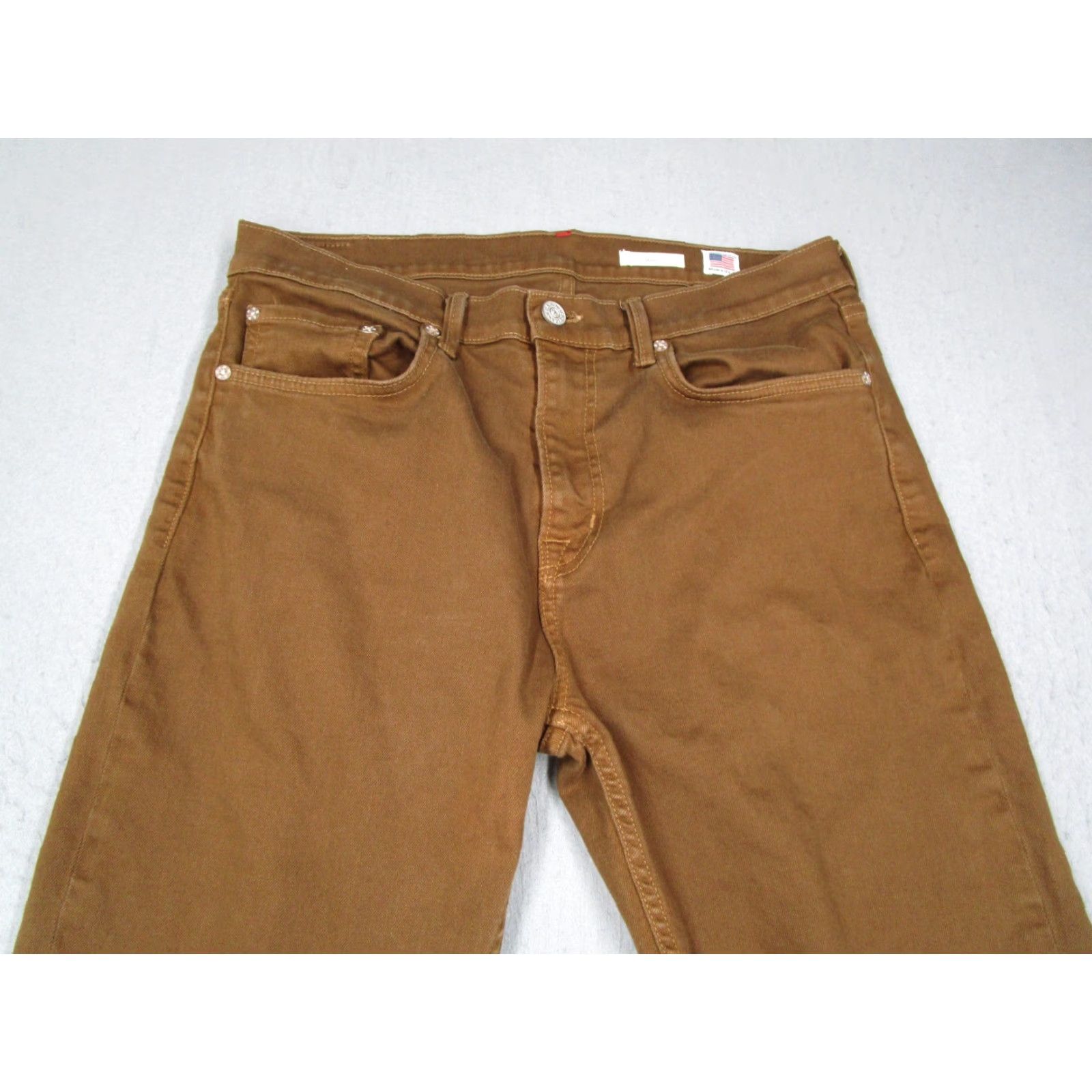 Denime VINTAGE Noend Mens Jeans Skinny Denim 34 Brown Cotton Blend Made in USA 30in Inseam Size US 34 / EU 50 - 2 Thumbnail