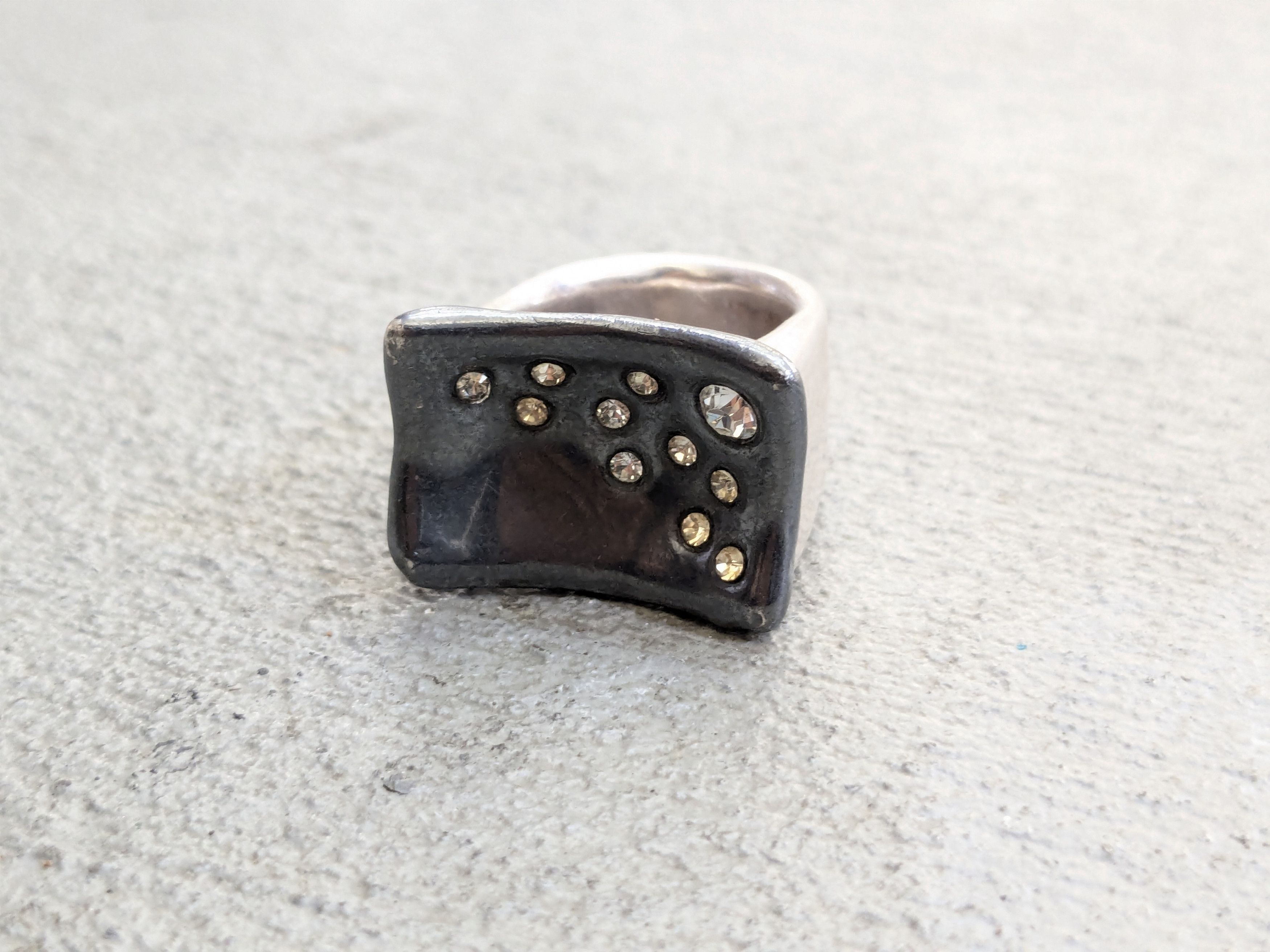 Jewelry × Sterling Silver Vintage Sterling Silver Ring 9 Electroform Hollow Puffy Size ONE SIZE - 5 Thumbnail