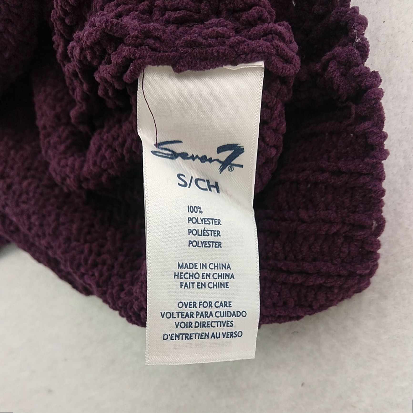 Vintage Seven7 Sweater Womens Small Purple Chunky Knit Turtleneck Balloon Sleeve Size S / US 4 / IT 40 - 7 Thumbnail