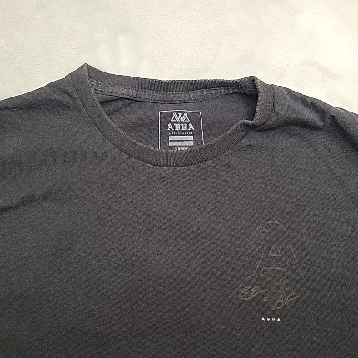 Vintage VINTAGE AVVA Ambassadors Shirt Mens Large Black Surf Y2K Skate Flames Graphic TEE Size US L / EU 52-54 / 3 - 2 Thumbnail