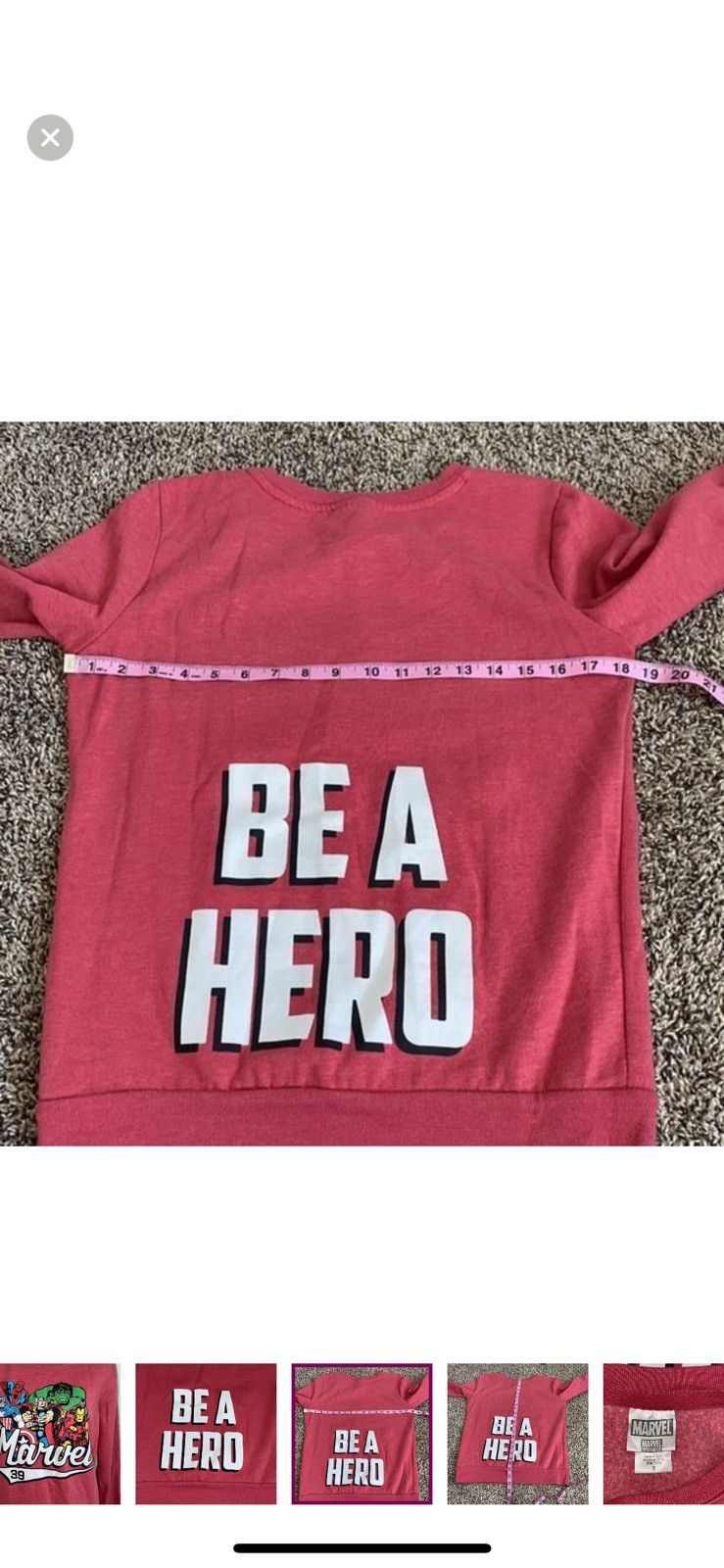 Marvel Comics Marvel small be a hero crewneck sweatshirt Size S / US 4 / IT 40 - 4 Thumbnail