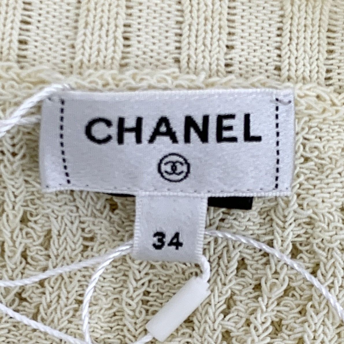 Chanel Chanel Beige Cable Knit Long Sleeve Knit Cardigan K26WX Size XS / US 0-2 / IT 36-38 - 5 Thumbnail