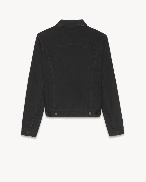 Saint Laurent Paris o1bcso1str1124 Classic Jacket in Black Size XS / US 0-2 / IT 36-38 - 2 Thumbnail