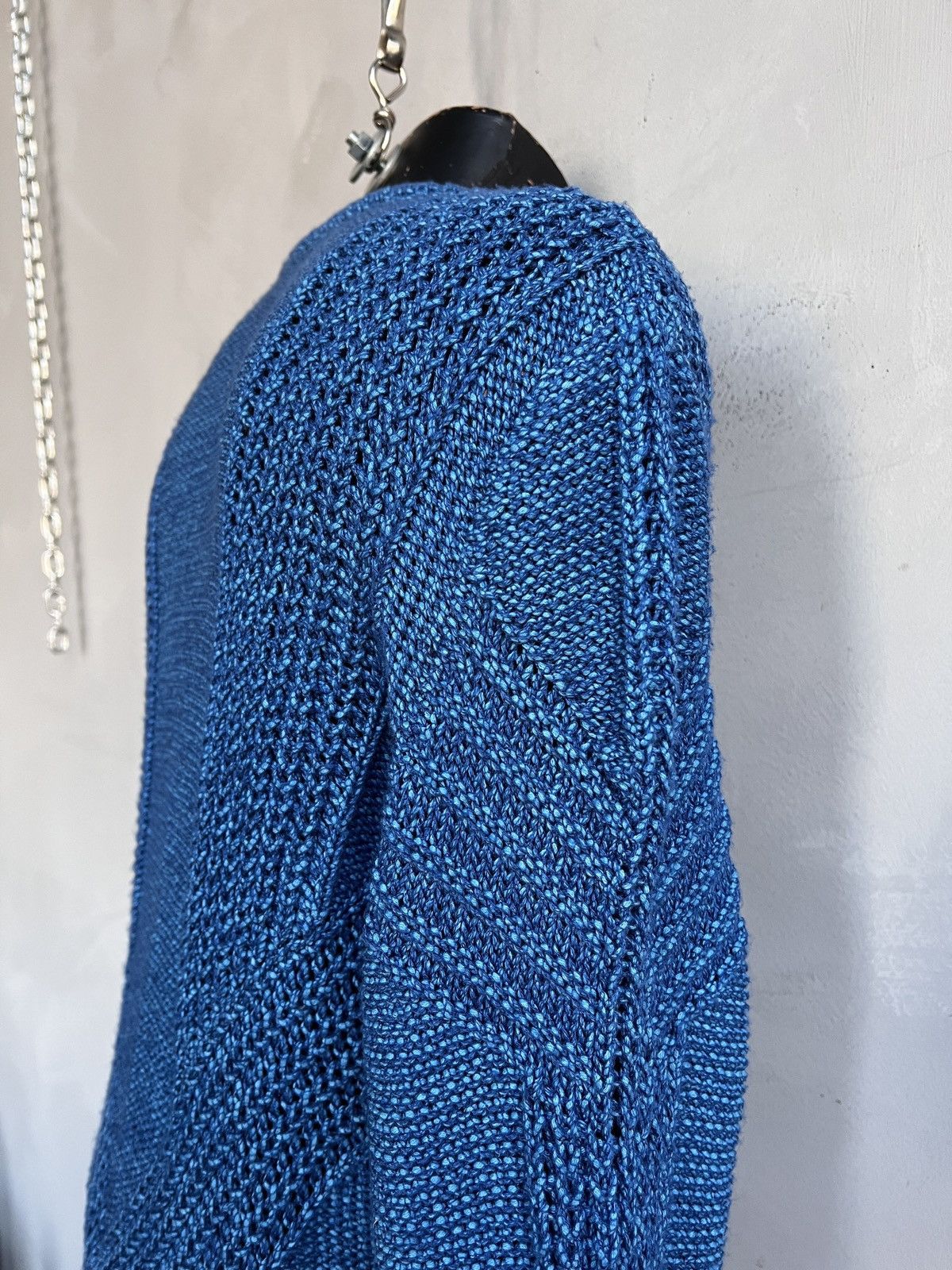 Diesel Diesel blue sweater faded distressed knitted y2k Size US L / EU 52-54 / 3 - 11 Thumbnail
