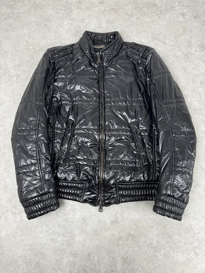 Daniele Alessandrini Daniele Alessandrini Black Patent Puffer British Puffer Jacket Size US M / EU 48-50 / 2 - 1 Thumbnail