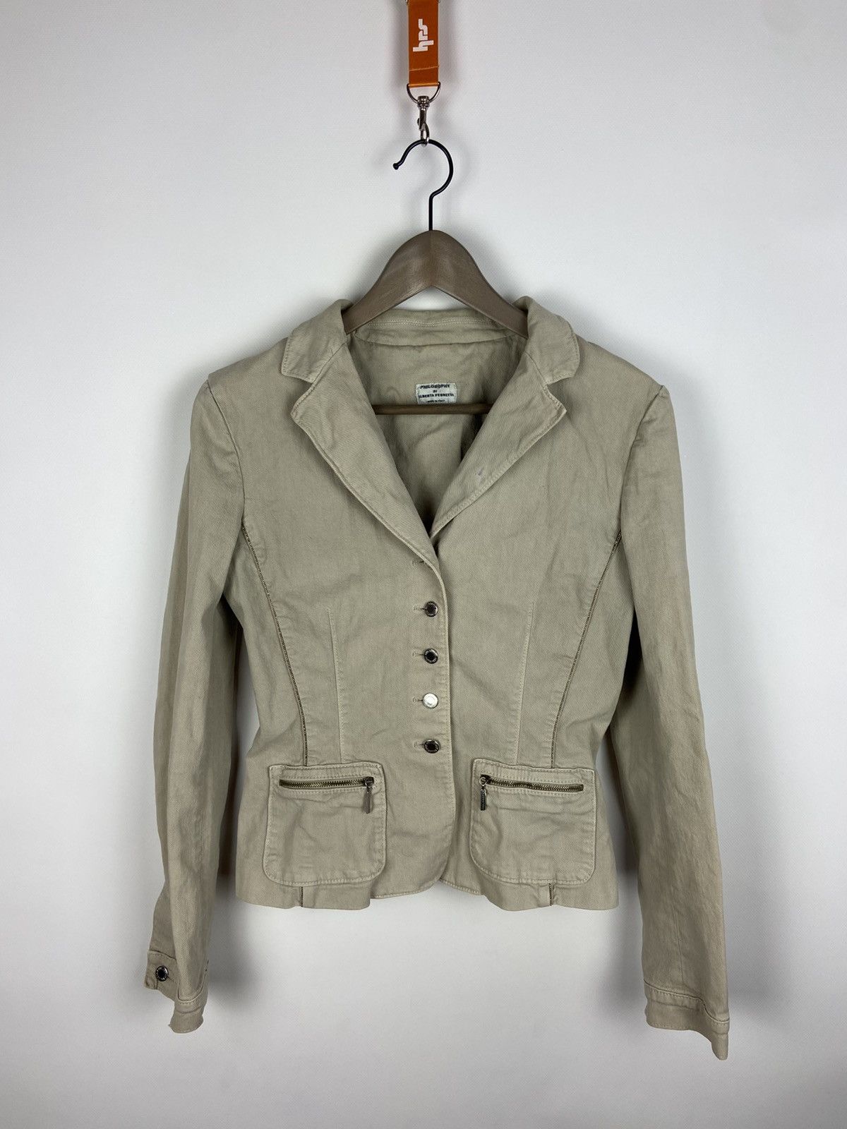 Alberta Ferretti × Designer Vintage Philosophy di Alberta Ferretti Womens Button Blazer Size M / US 6-8 / IT 42-44 - 1 Thumbnail