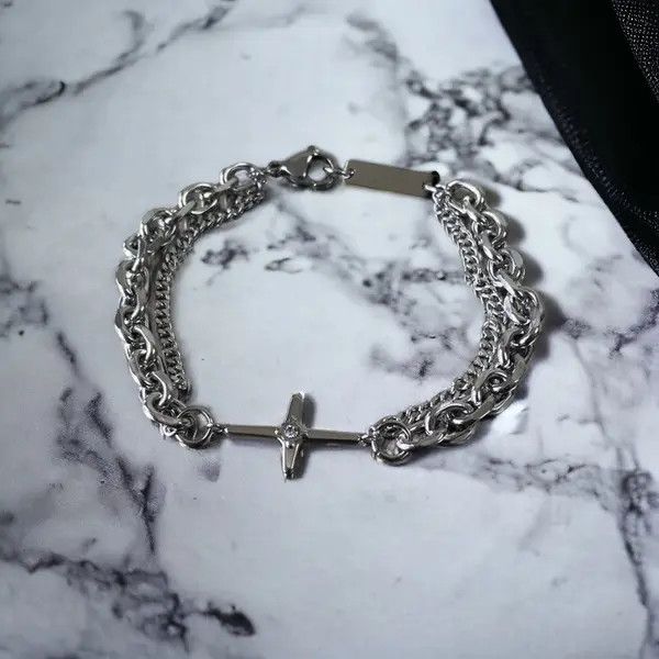 VIBE STAR Silver Bracelet Size ONE SIZE - 5 Thumbnail