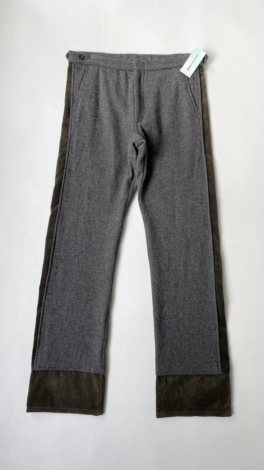 Comme des Garcons A/W 06 Velvet + Wool Panelled Trousers Size US 36 / EU 52 - 3 Thumbnail