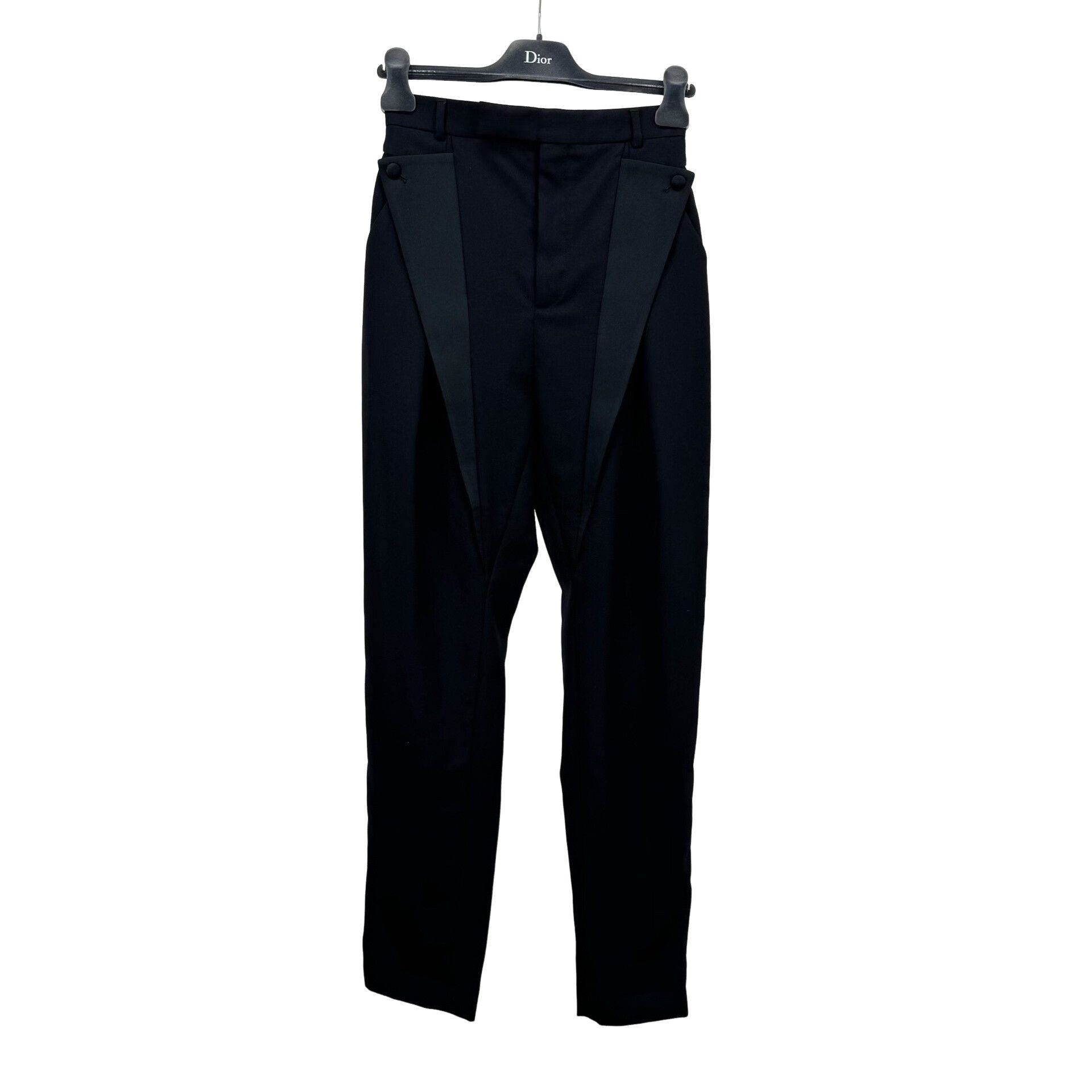 Celine Celine Wool Tuxedo Detail Pants FR 36 Size 26" / US 2 / IT 38 - 1 Thumbnail