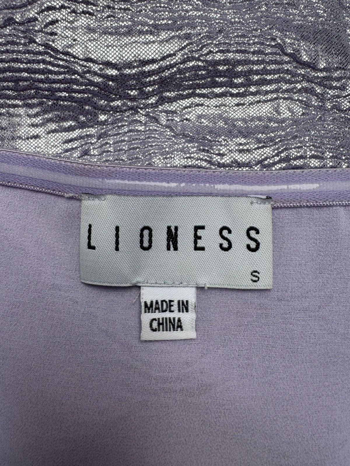 Lioness Lioness Senorita tie shoulder ruched dress in lilac snake Size S / US 4 / IT 40 - 13 Thumbnail
