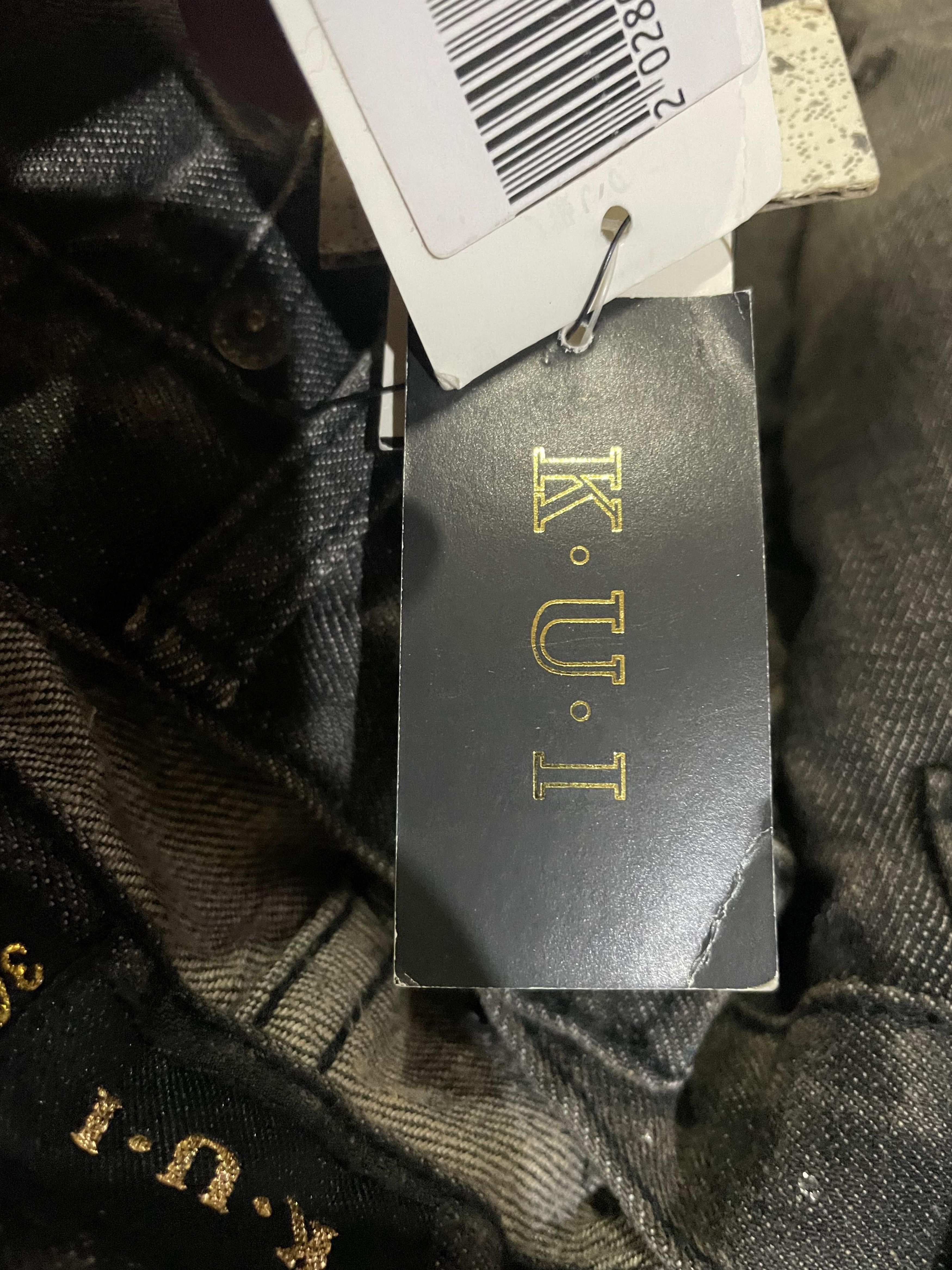 Japanese Brand K.U.I Deadstock Flare Custom Distresed Denim Size US 34 / EU 50 - 3 Thumbnail