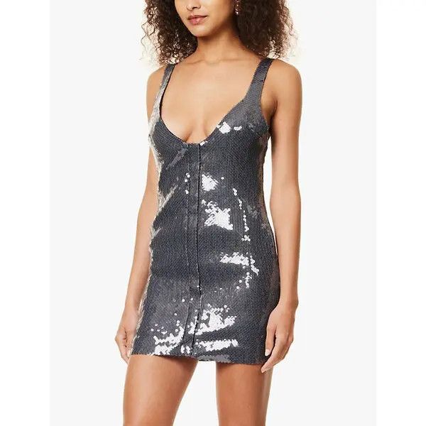 16Arlington o1mle1125 Hargen Mini Dress in Gray Size S / US 4 / IT 40 - 3 Thumbnail
