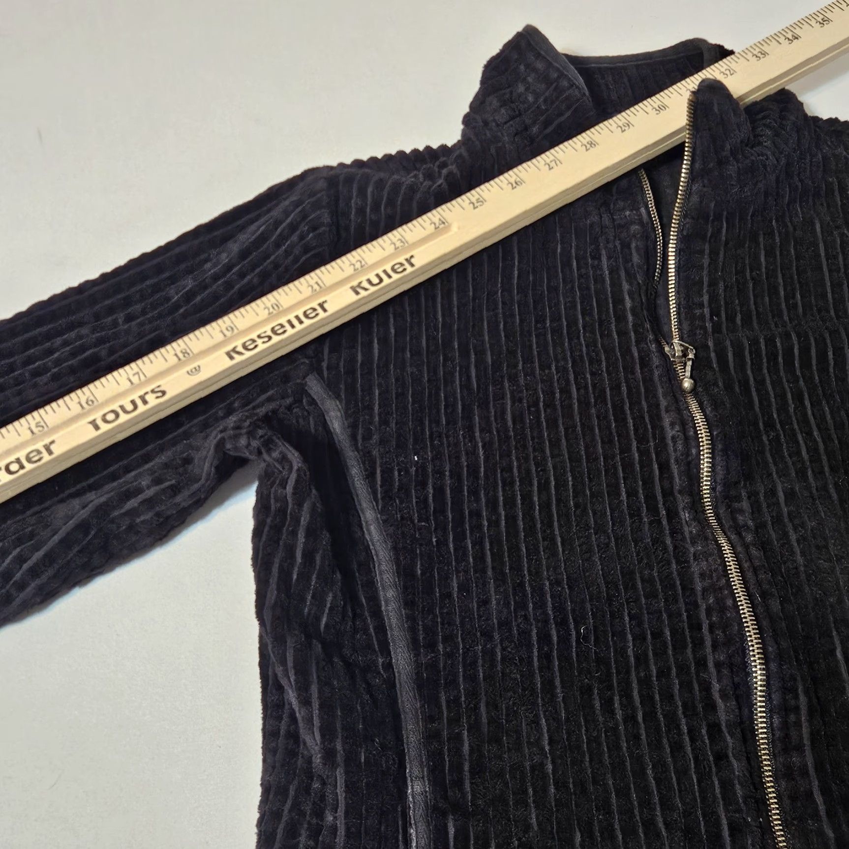 Vintage Woolrich Black Full-Zip Kinsdale Cotton Corduroy Velour Jacket Women M Size M / US 6-8 / IT 42-44 - 5 Thumbnail