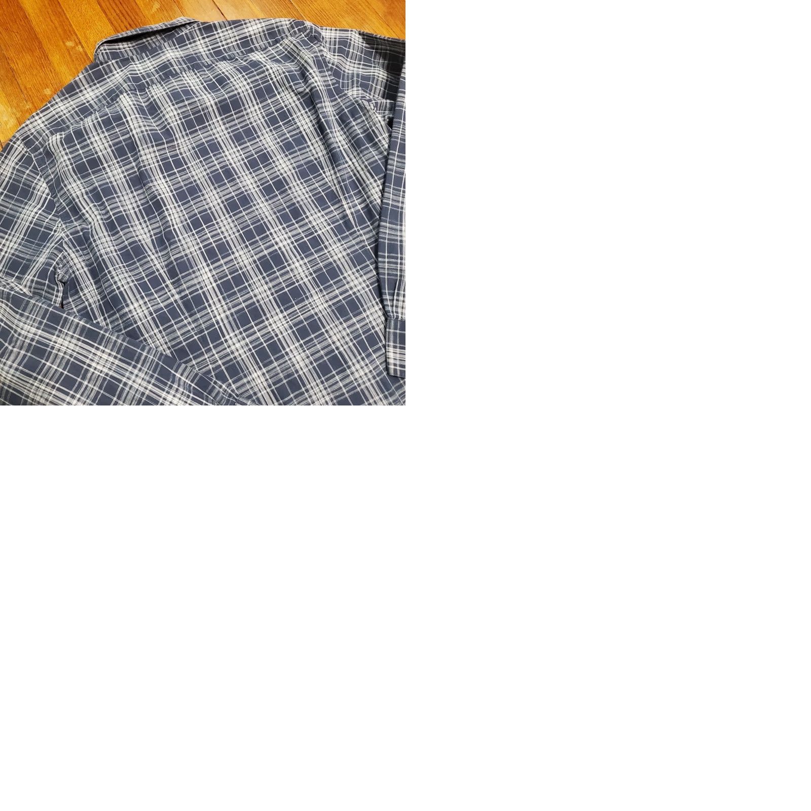 John Varvatos John Varvatos Shirt Mens XL Blue Plaid Luxe Button Up Preppy Casual Size US XL / EU 56 / 4 - 9 Thumbnail