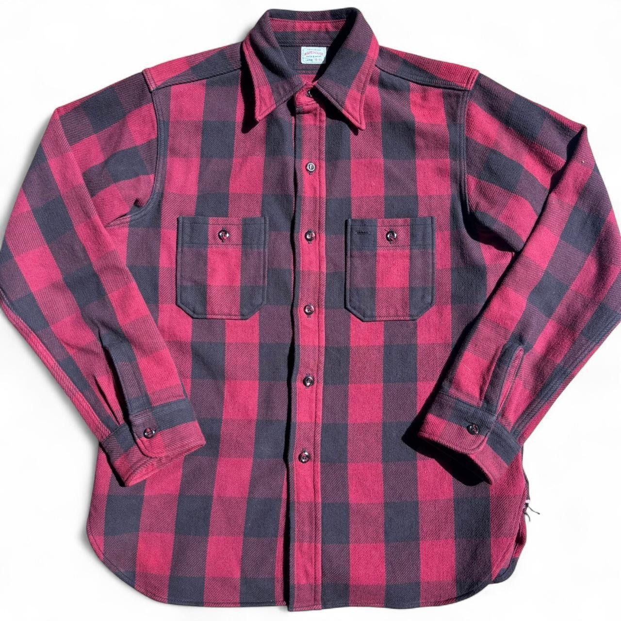 optima　Warehouse Duck Digger チェックシャツ WAREHOUSE（ウエアハウス） ウェアハウス フランネル シャツ 長袖 チン
