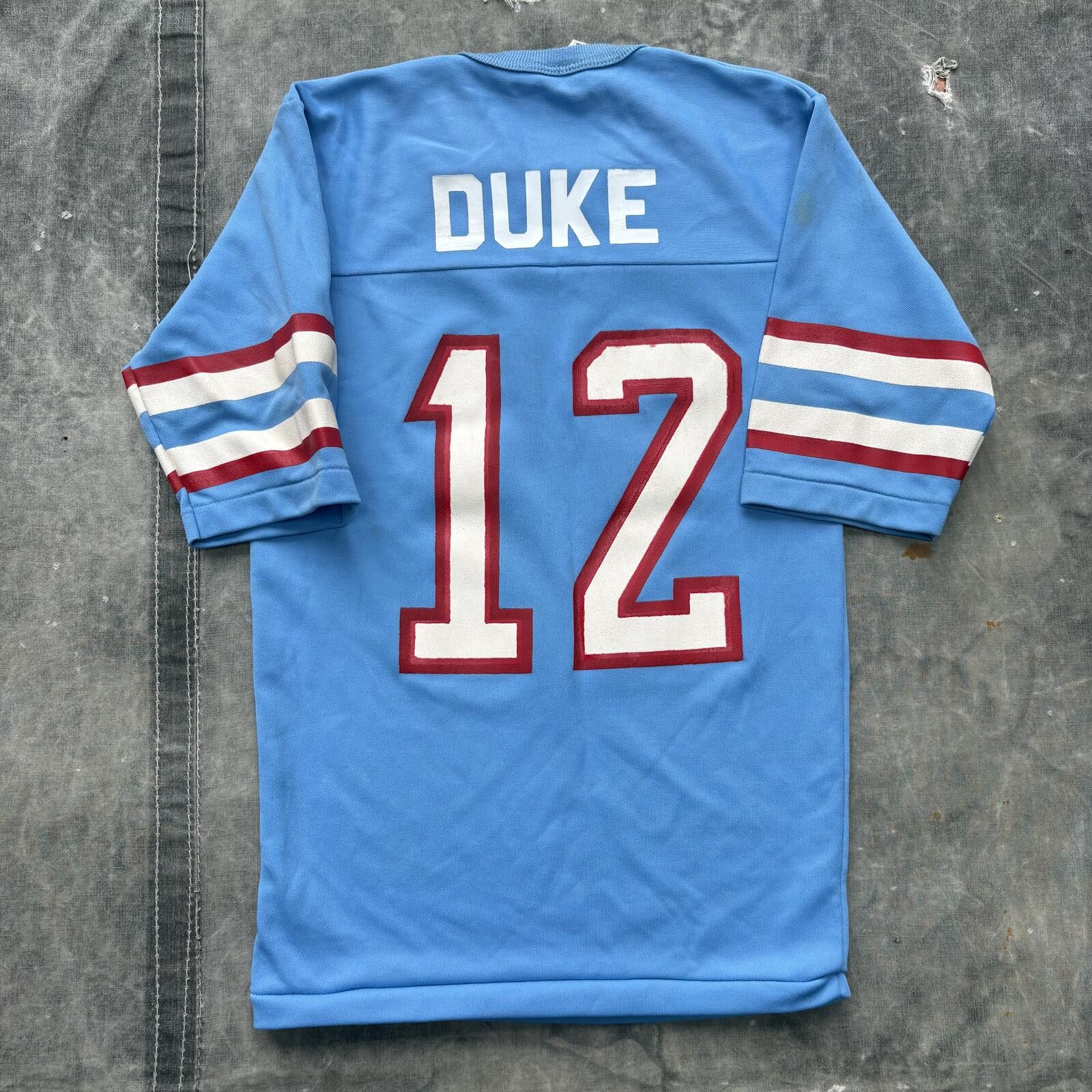 NFL Vintage 80s Houston Oilers NFL #12 Duke Football Jersey Size US XS / EU 42 / 0 - 2 Thumbnail
