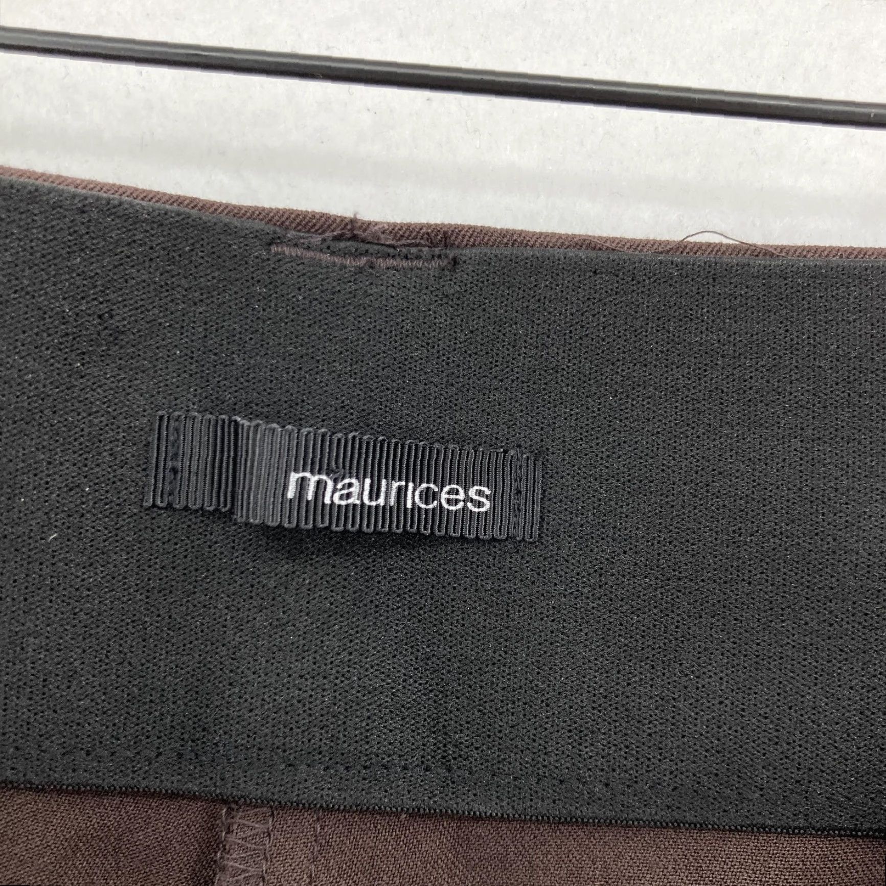 Vintage Maurices Pants Womens 20 Brown It Fit Polished Boot Cut Curvy Stretch Career NWT Size 42" / US 20 - 6 Thumbnail