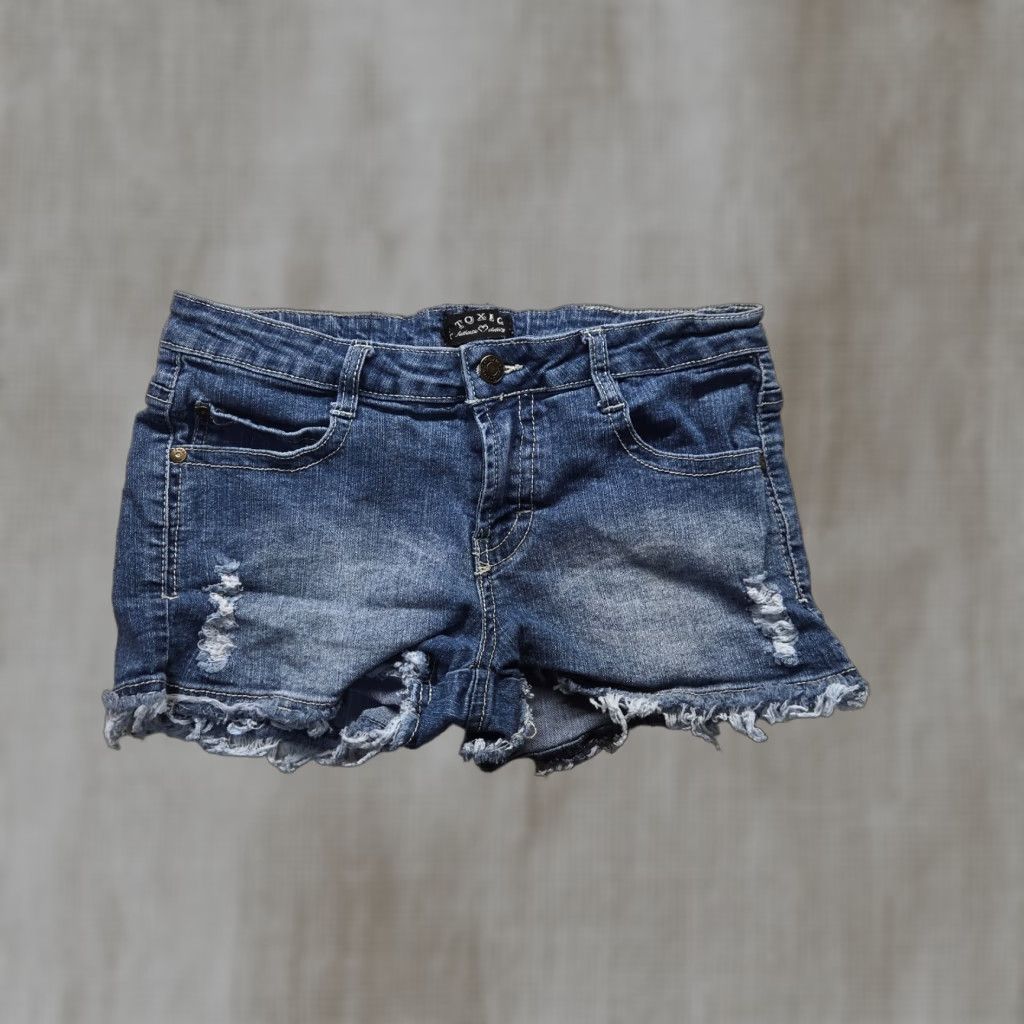 Denime Toxic Jeans Denim Shorts Cut-Off Adult Women's Size 11 Blue 5-Pocket Design Denim Size 32" / US 10 / IT 46 - 1 Thumbnail