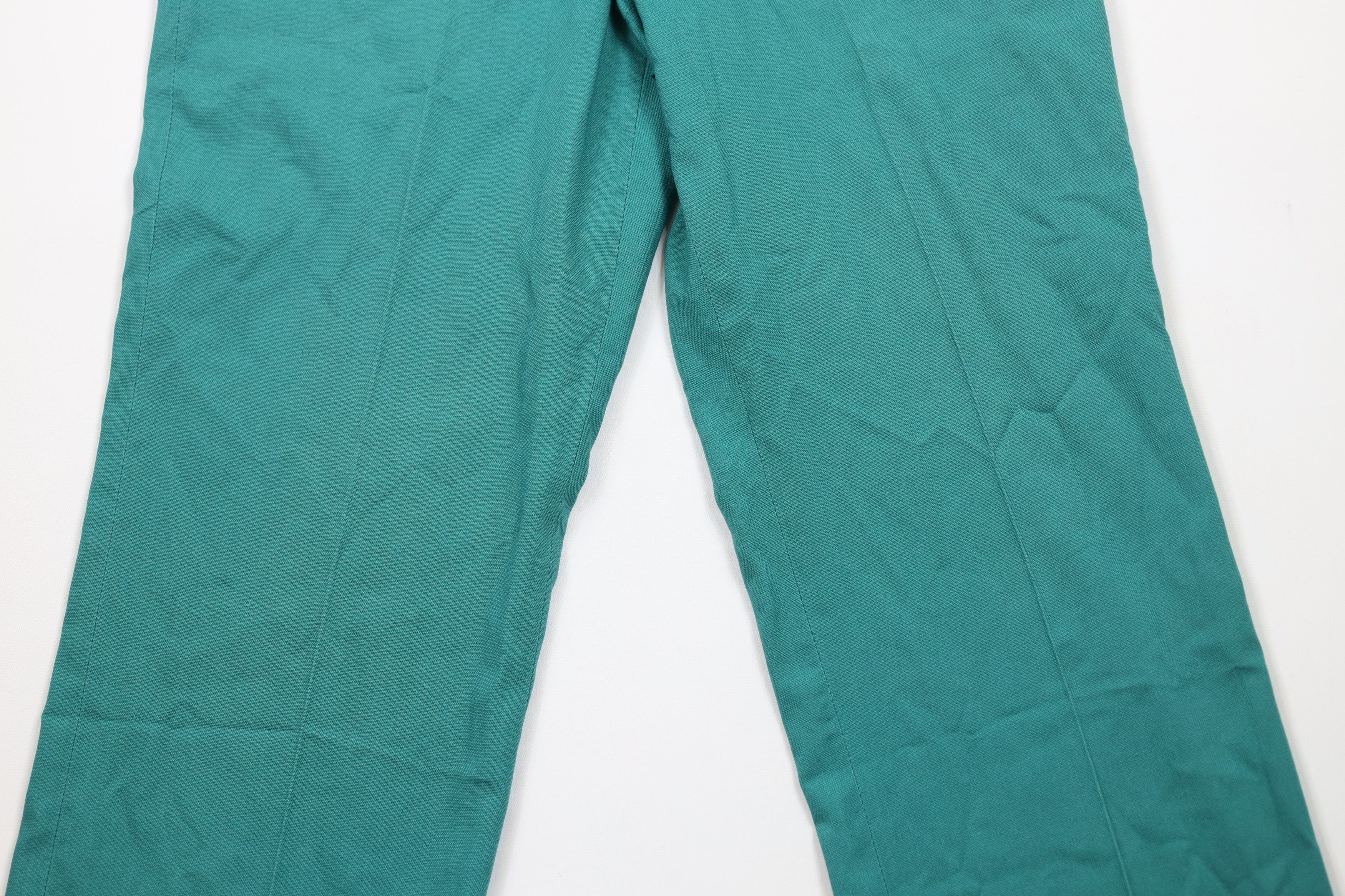 Vintage Vintage 70s Streetwear Flared Wide Leg Chino Pants Green Size US 30 / EU 46 - 3 Thumbnail