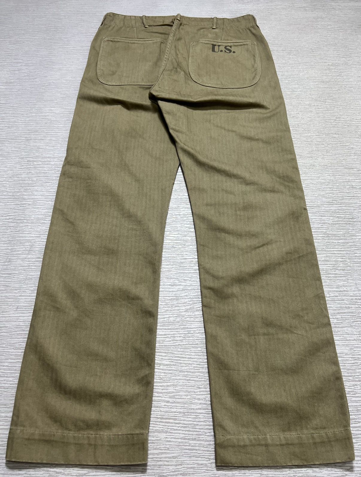 RRL Ralph Lauren RRL Ralph Lauren - Double RL U.S Military Distressed Pants Size US 30 / EU 46 - 14 Thumbnail