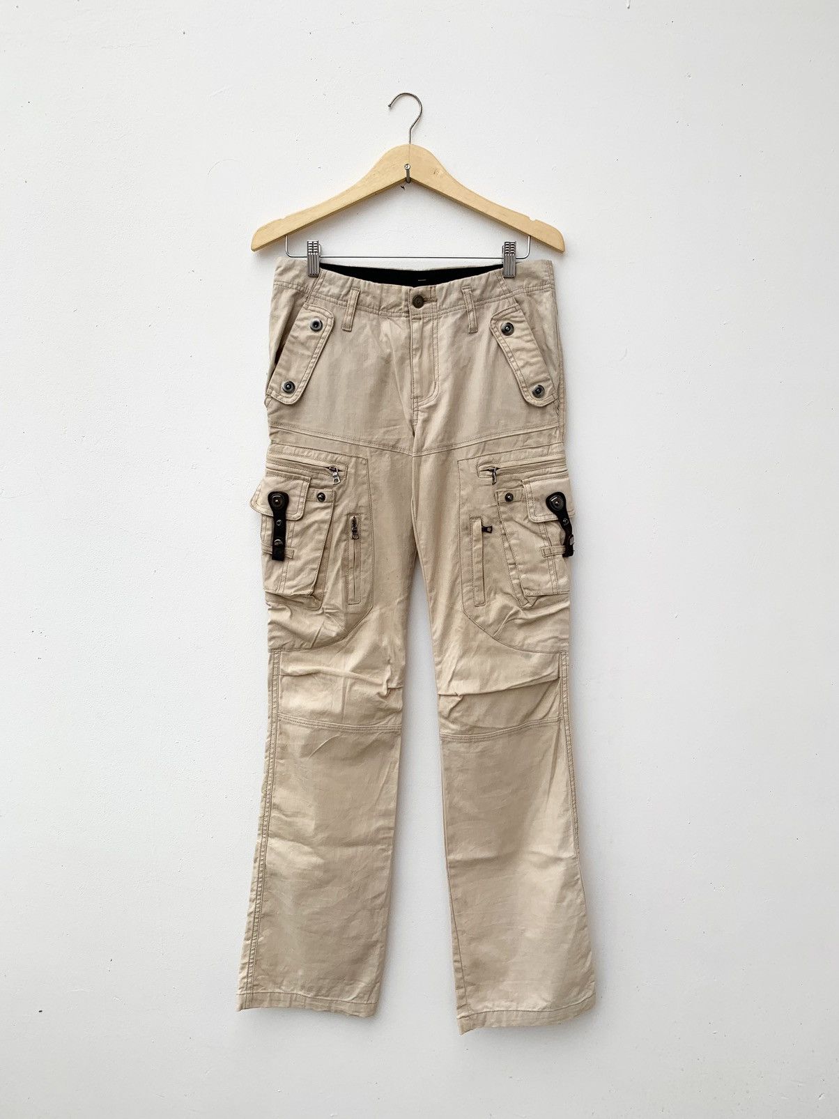 Japanese Brand × Tornado Mart Tornado Mart Cargo Flared Pants Size US 30 / EU 46 - 1 Thumbnail
